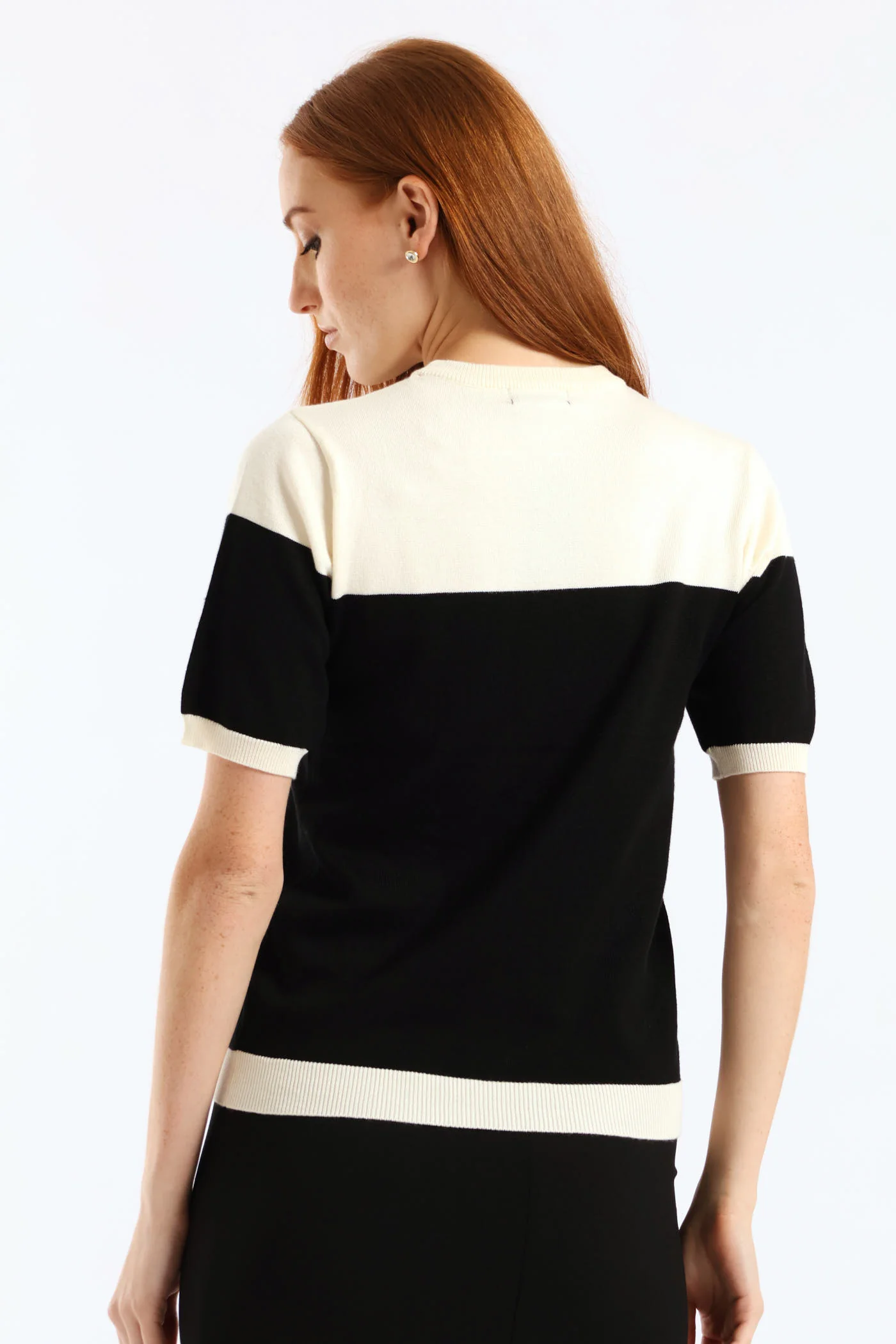 Monochrome Pullover - Black/Cream - Image 4