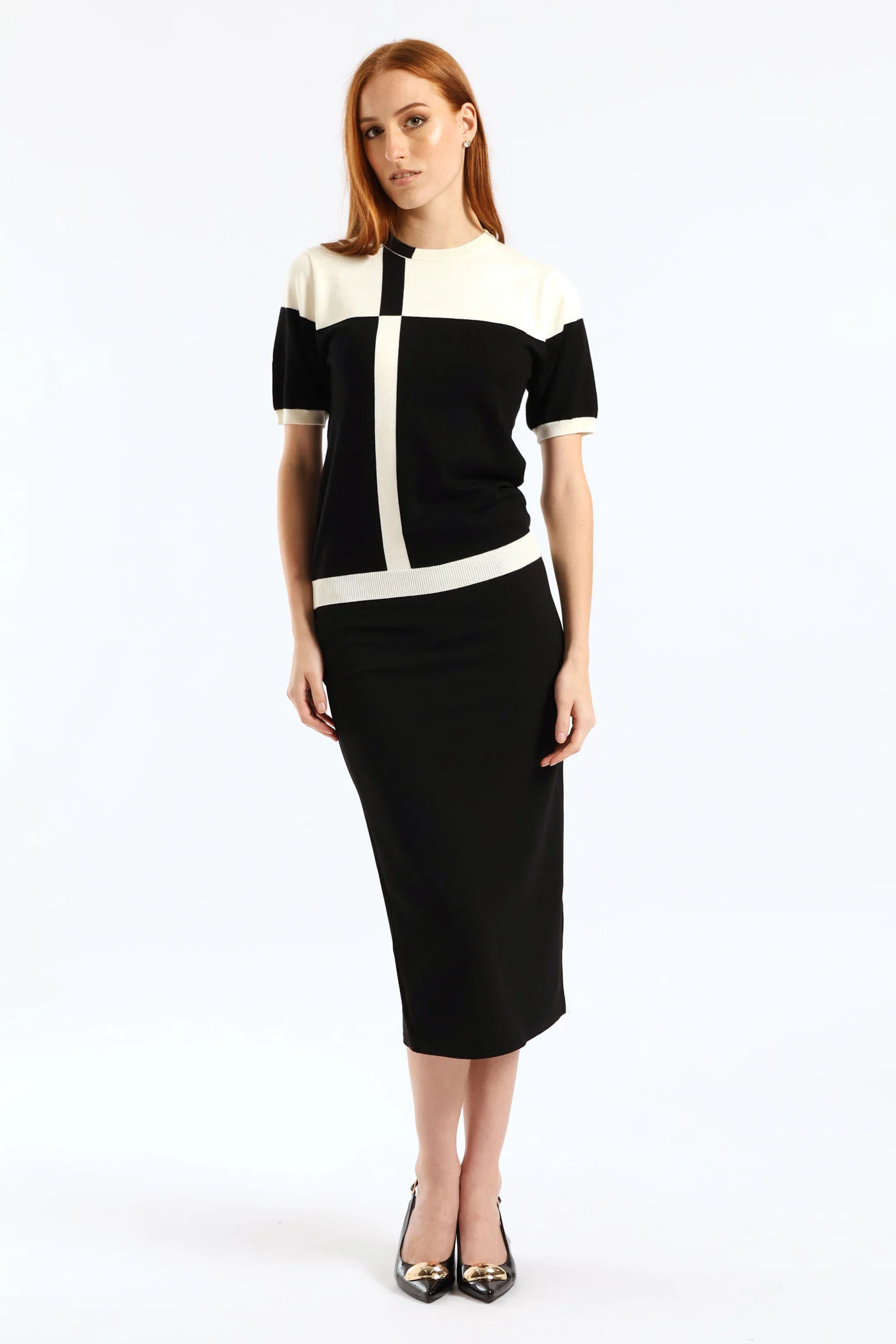 Monochrome Pullover - Black/Cream - Image 5