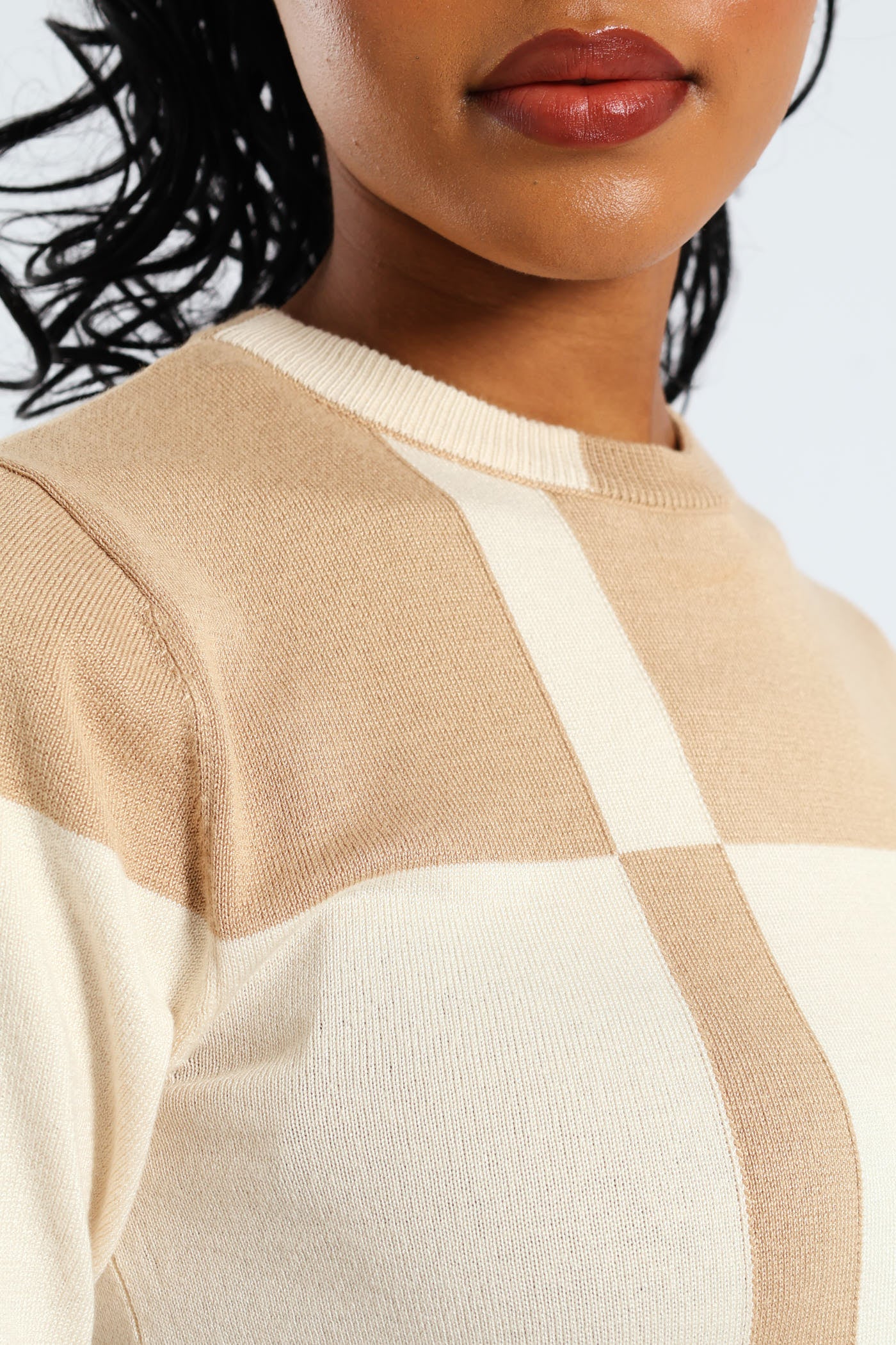 Monochrome Pullover - Latte - Image 2