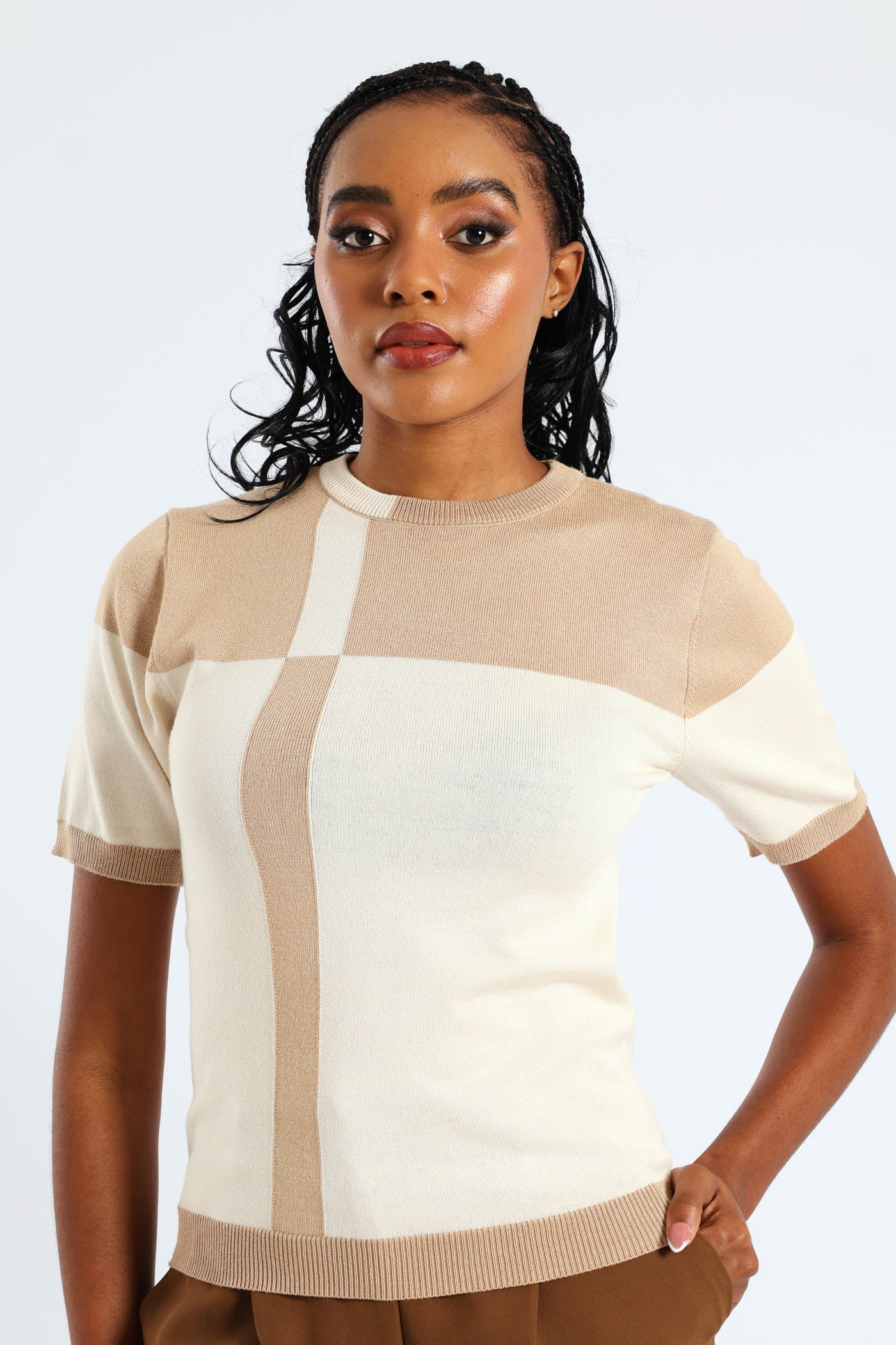 Monochrome Pullover - Latte - Image 3