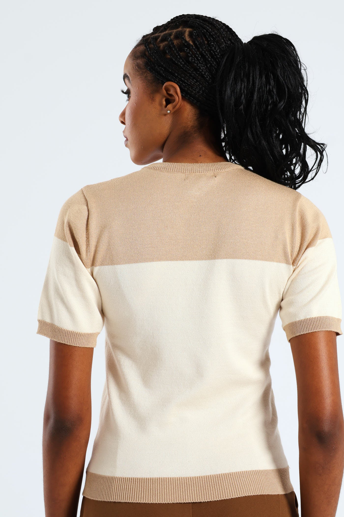 Monochrome Pullover - Latte - Image 4