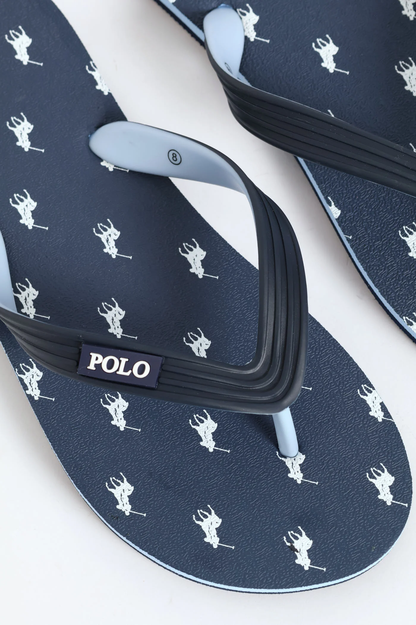 Monogram Flip Flop - Navy/White - Image 3