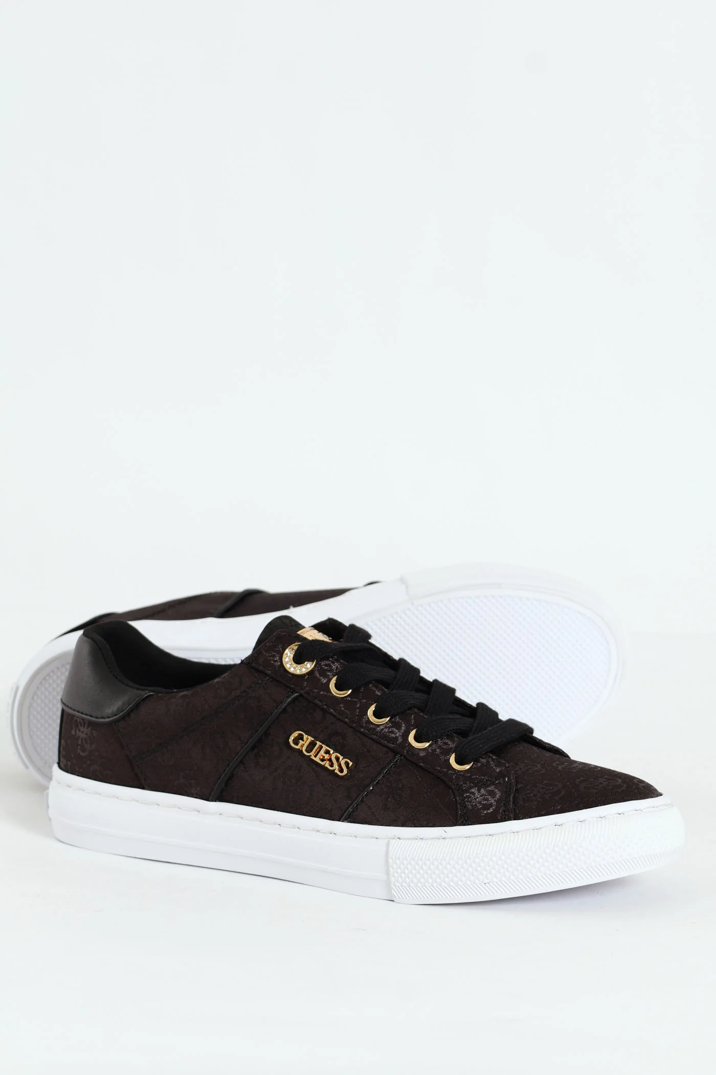 Monogram Lace Up Sneaker - Black - Image 5