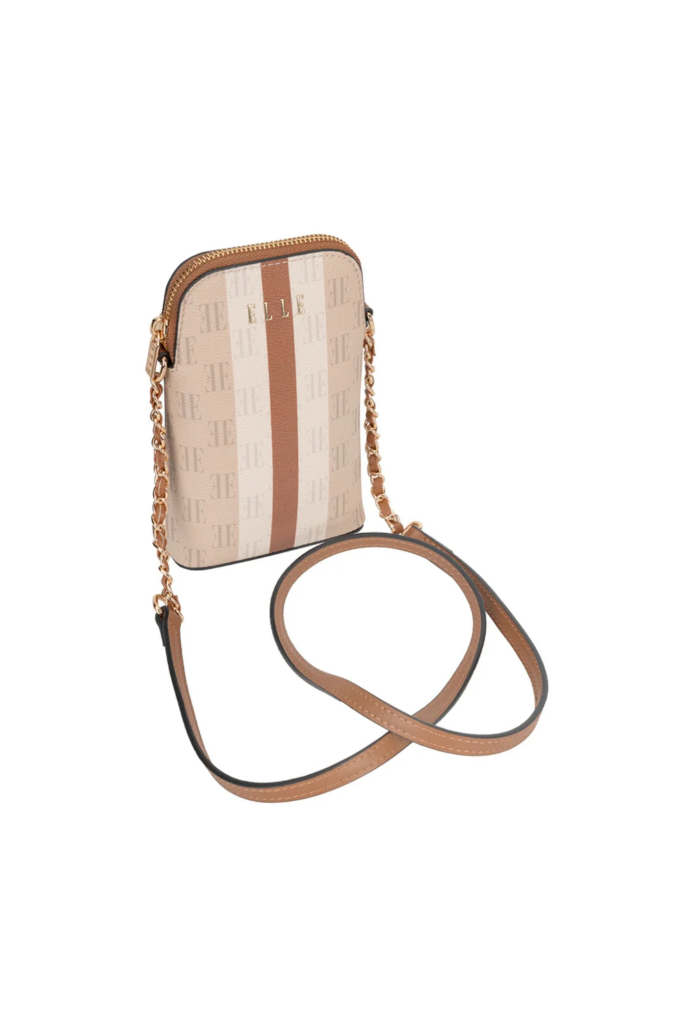 Monogram Phone Sling Bag - Tan - Image 4