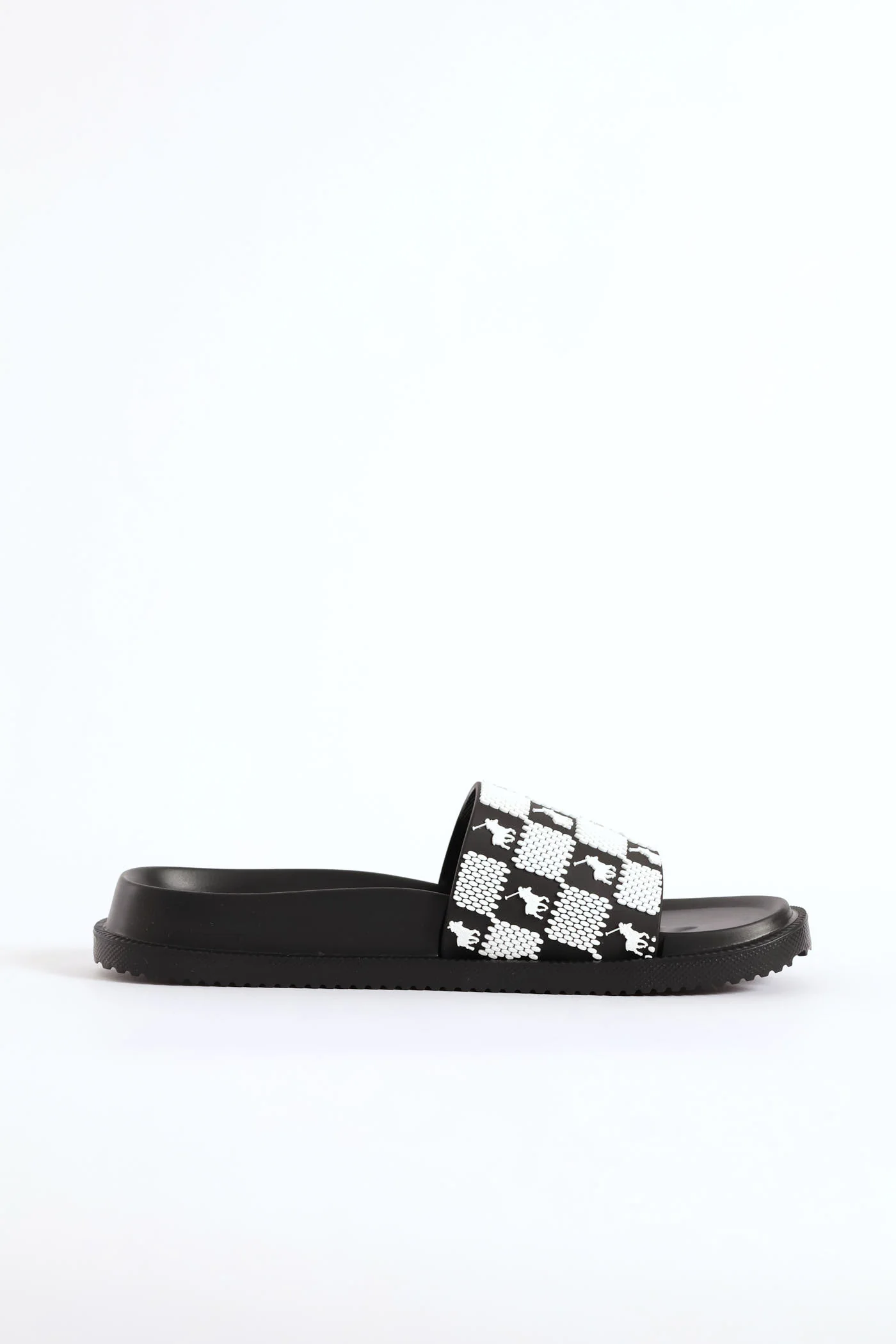 Monogram Pool Sandal - Black/White - Image 2