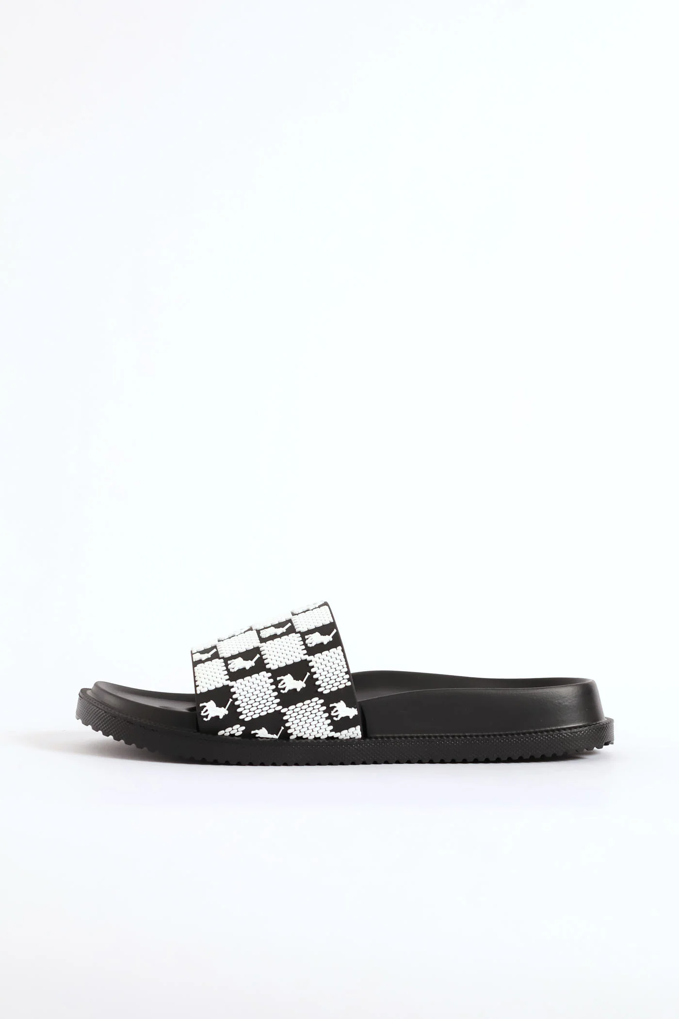 Monogram Pool Sandal - Black/White - Image 4