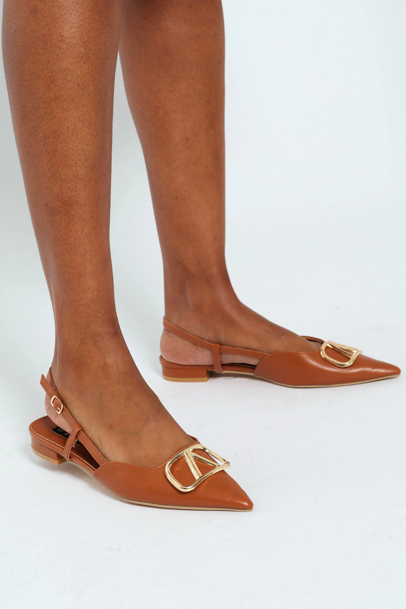 Monogram Trim Slingback - Tan - Image 3