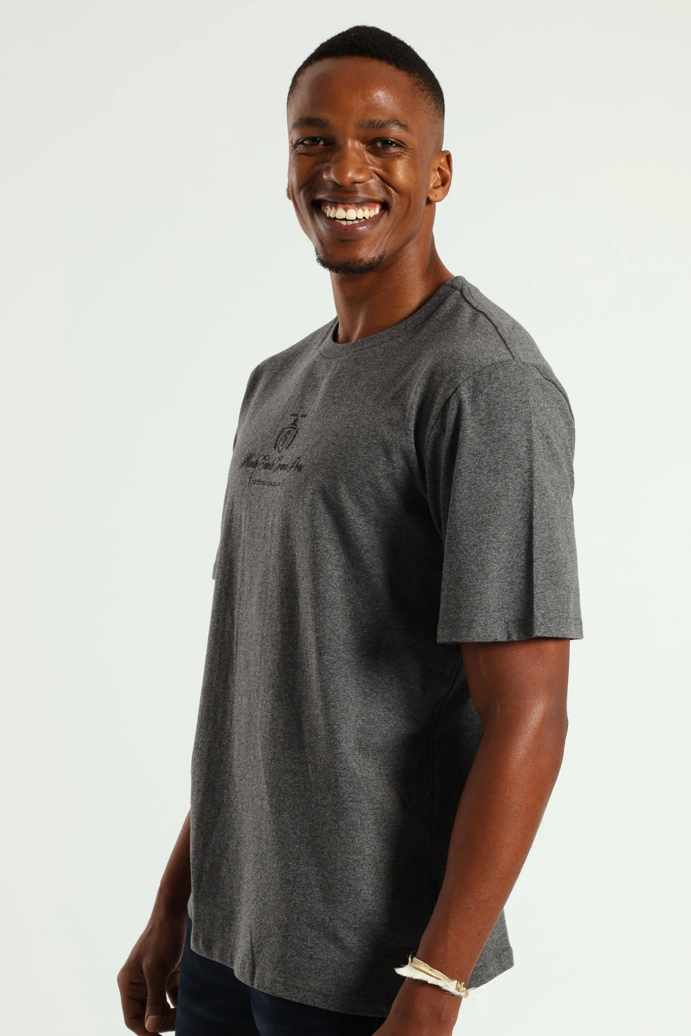 Monte Carlo Grand Prix Tee - Charcoal Melange - Image 3