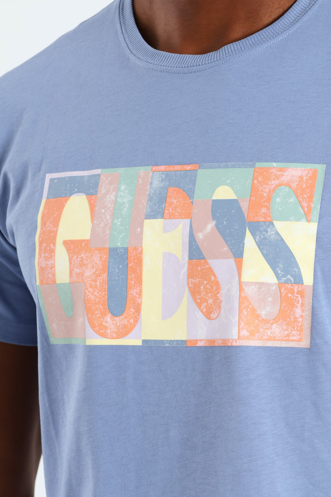 Mosaic Tee - Smokey Blue - Image 4