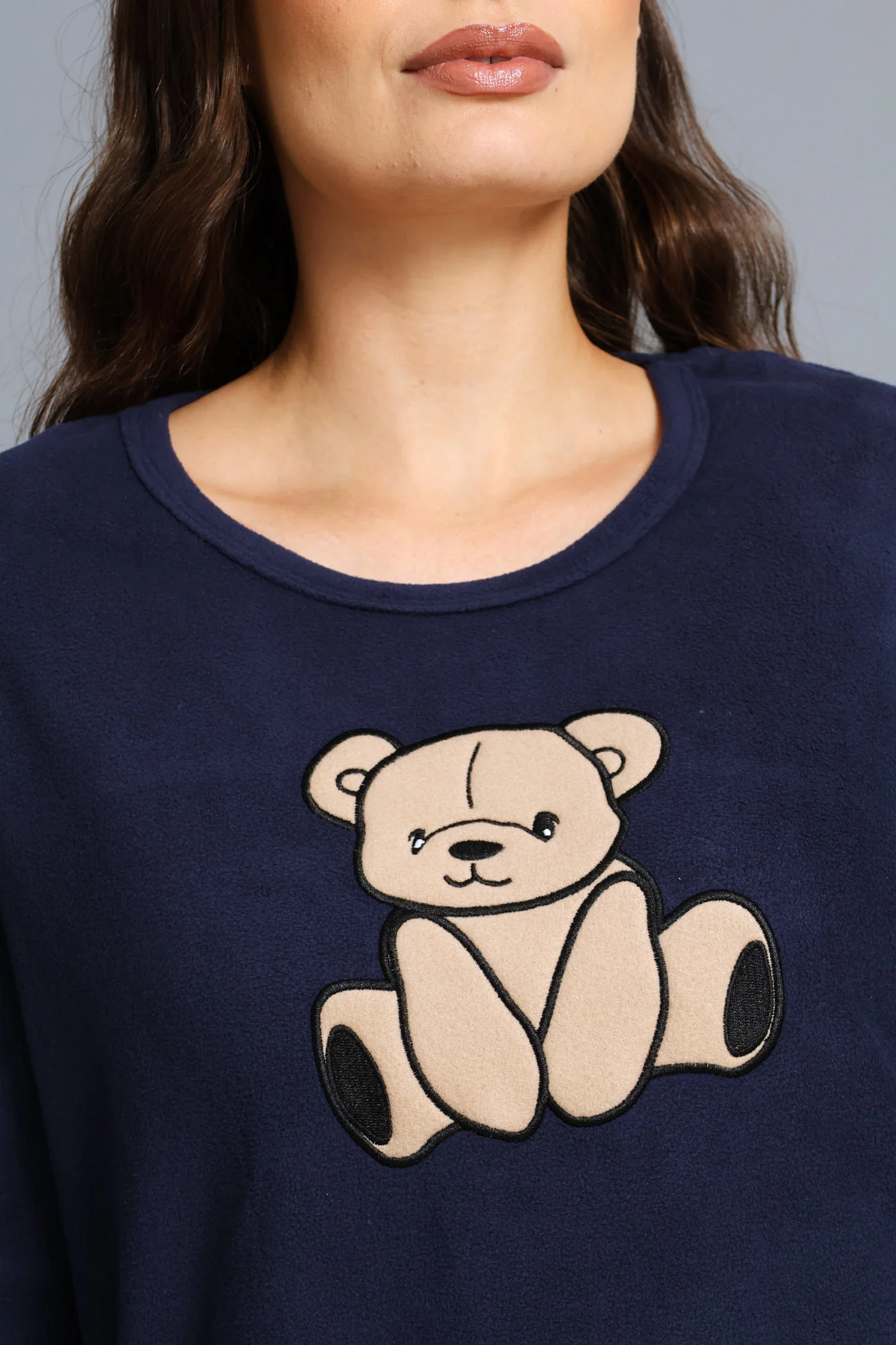 Mothers Day Teddy Polar Fleece Set - Navy - Image 2