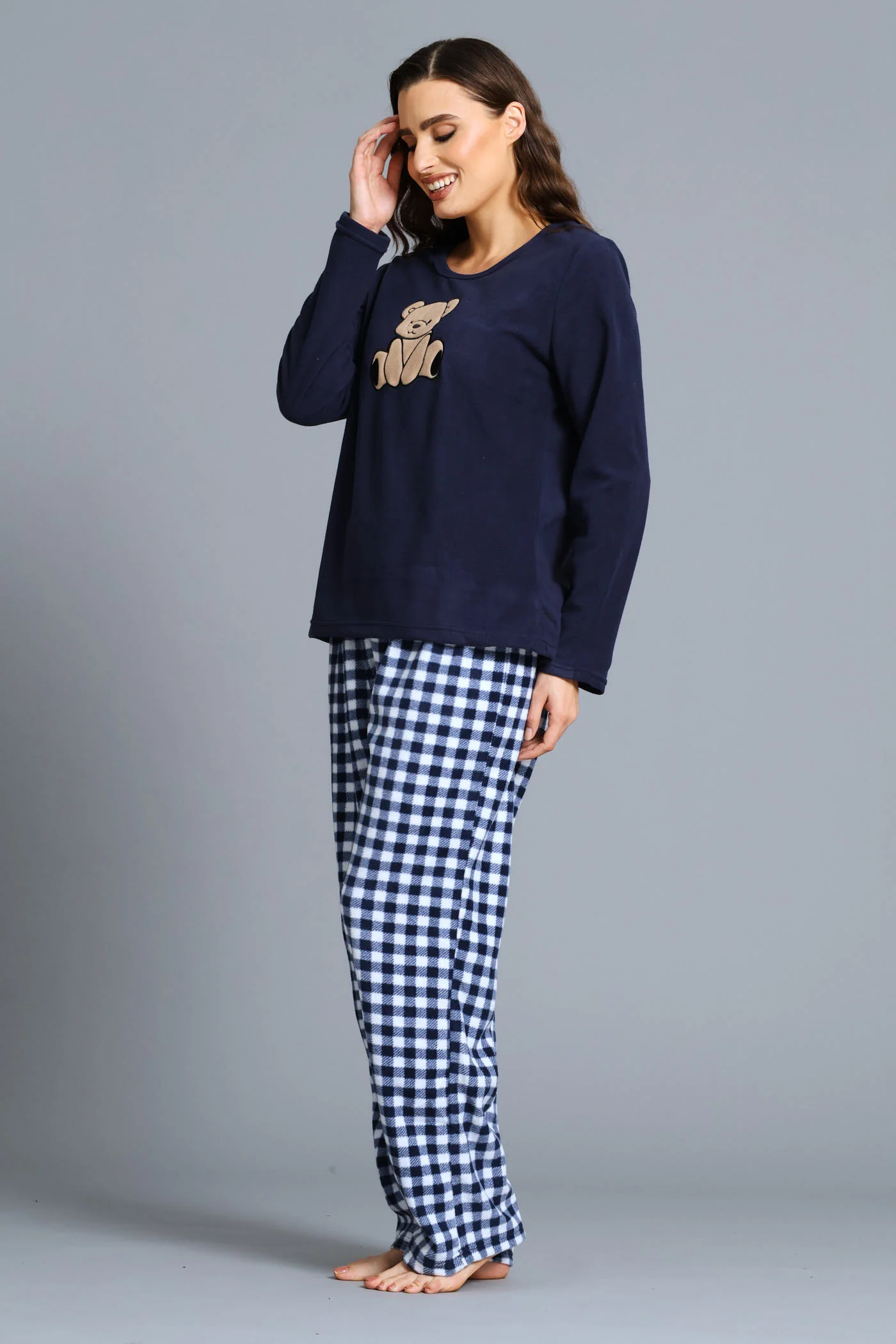 Mothers Day Teddy Polar Fleece Set - Navy - Image 3