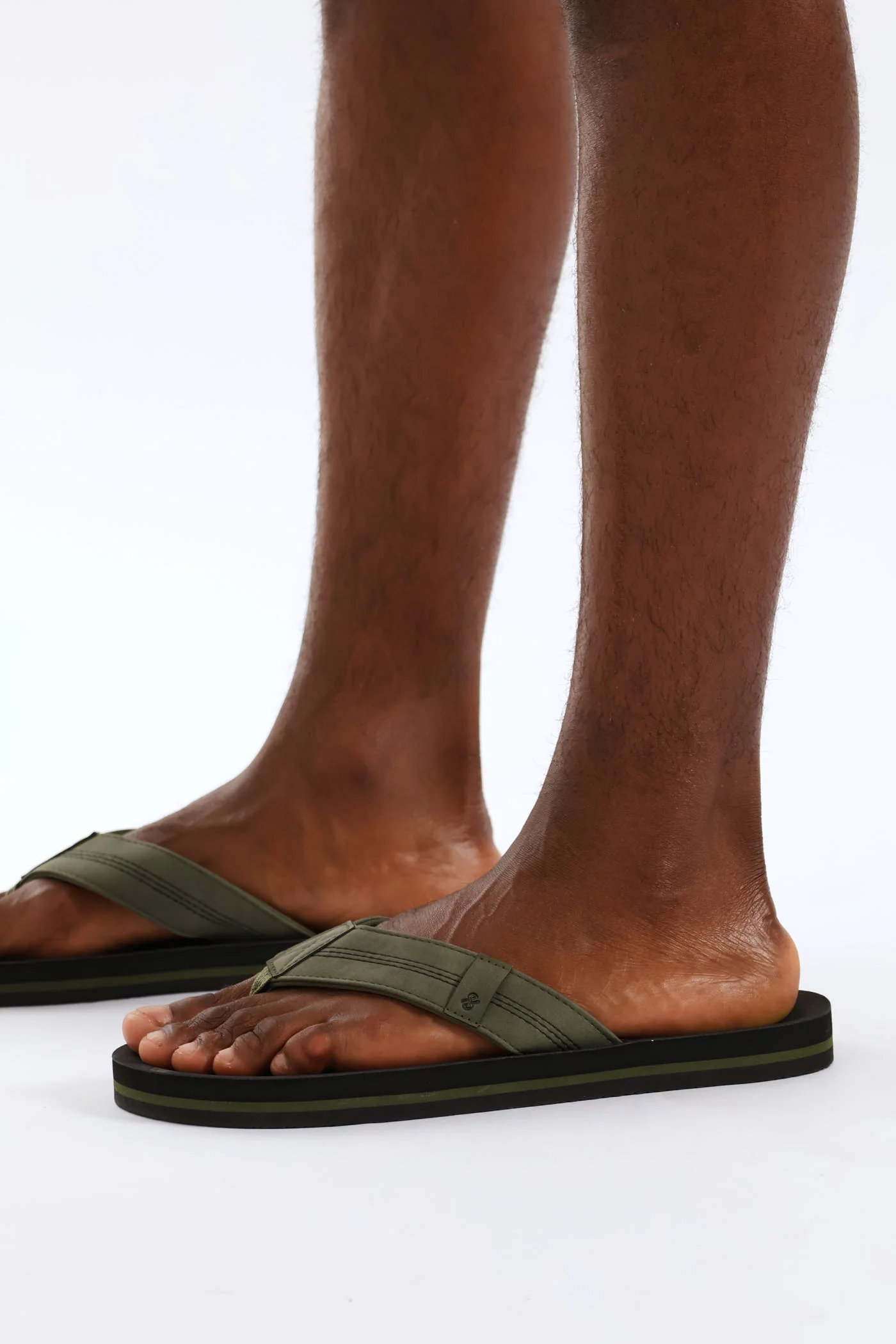 Moulded Footbed Wide Vamp Sandal - Black - Image 3