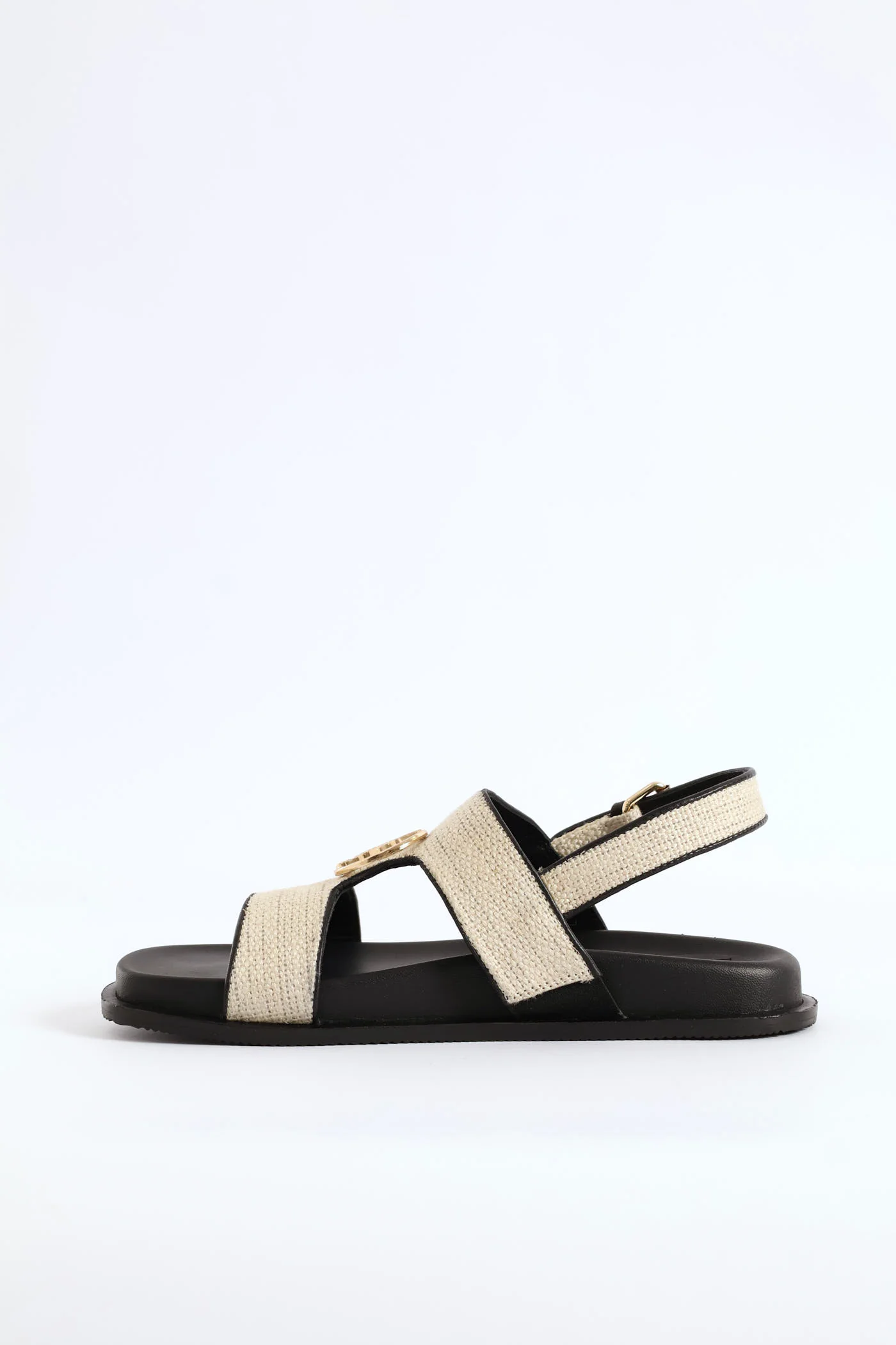 Moulded Trim Sandal - Off White - Image 3