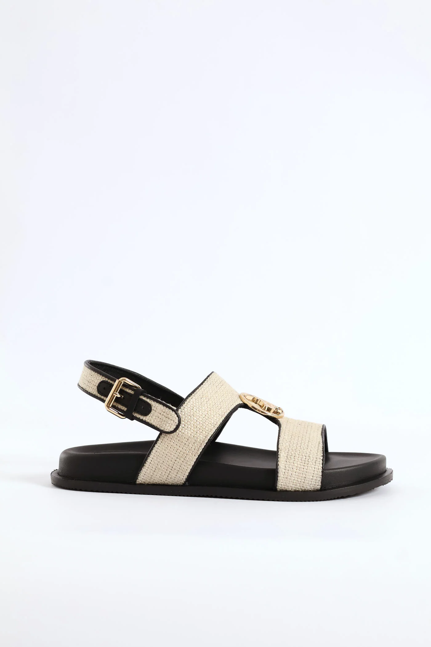 Moulded Trim Sandal - Off White - Image 4