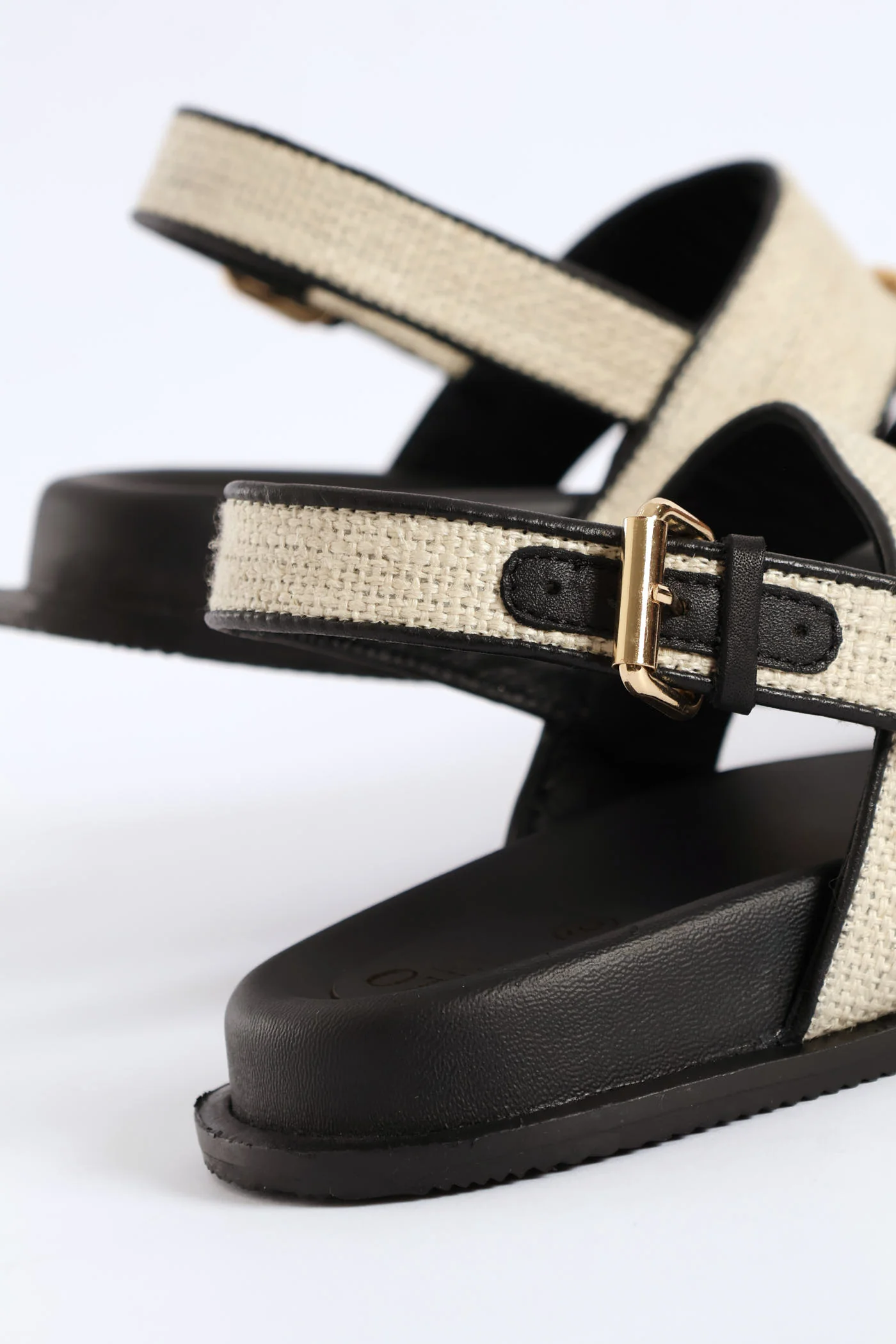 Moulded Trim Sandal - Off White - Image 6