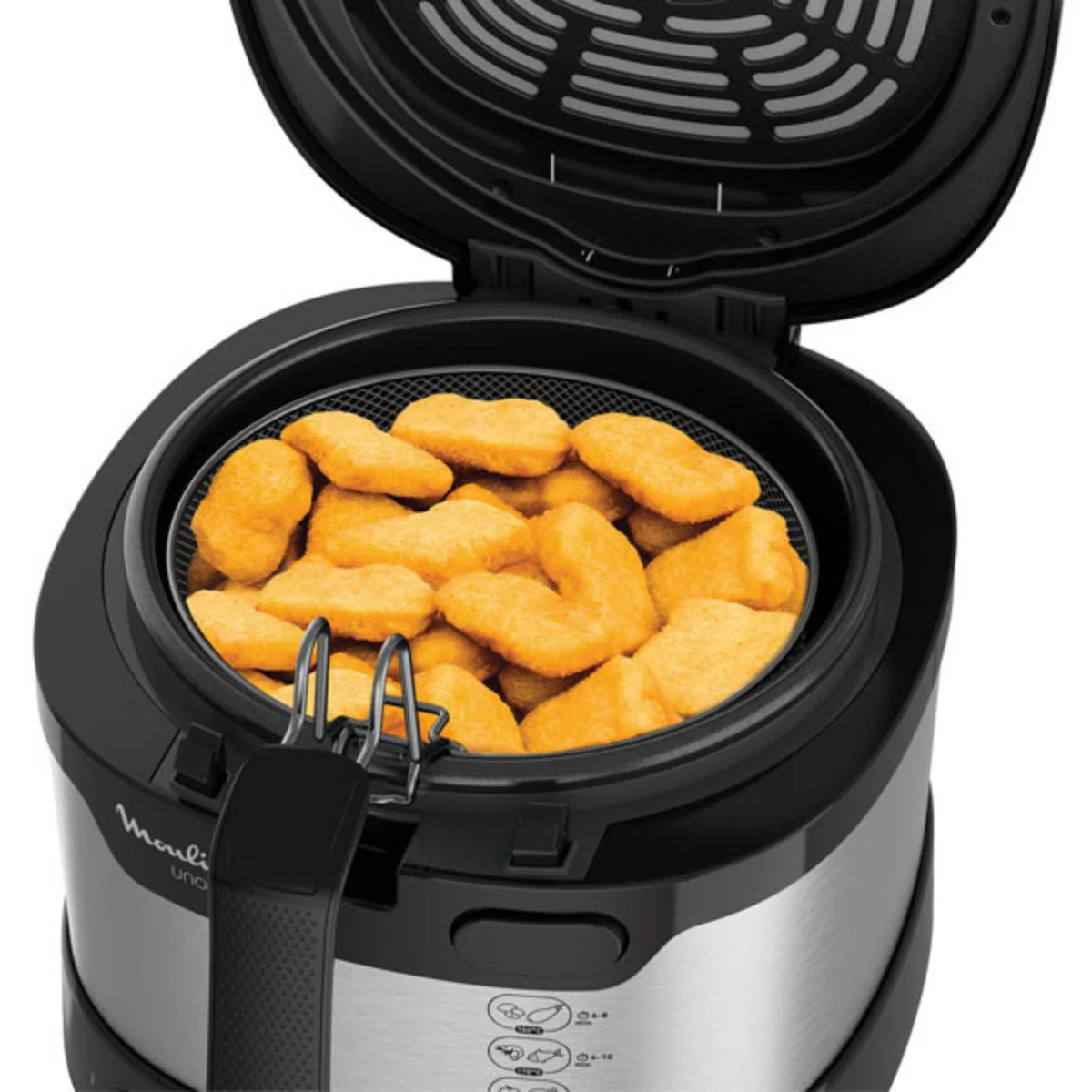 Moulinex Uno M Fixed Bowl Stainless Steel Deep Fryer - Silver - Image 4