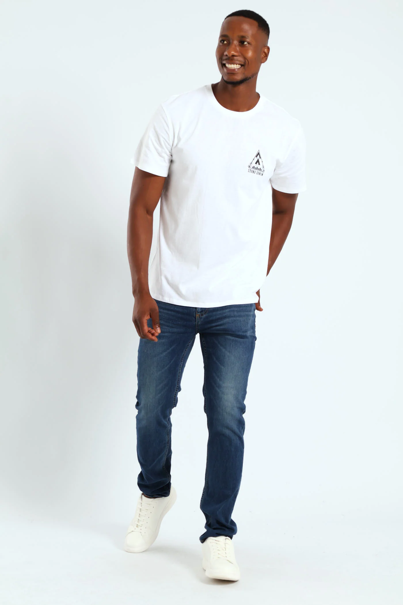 Mount Sunrise Photo Front & Back Print Tee - White - Image 4
