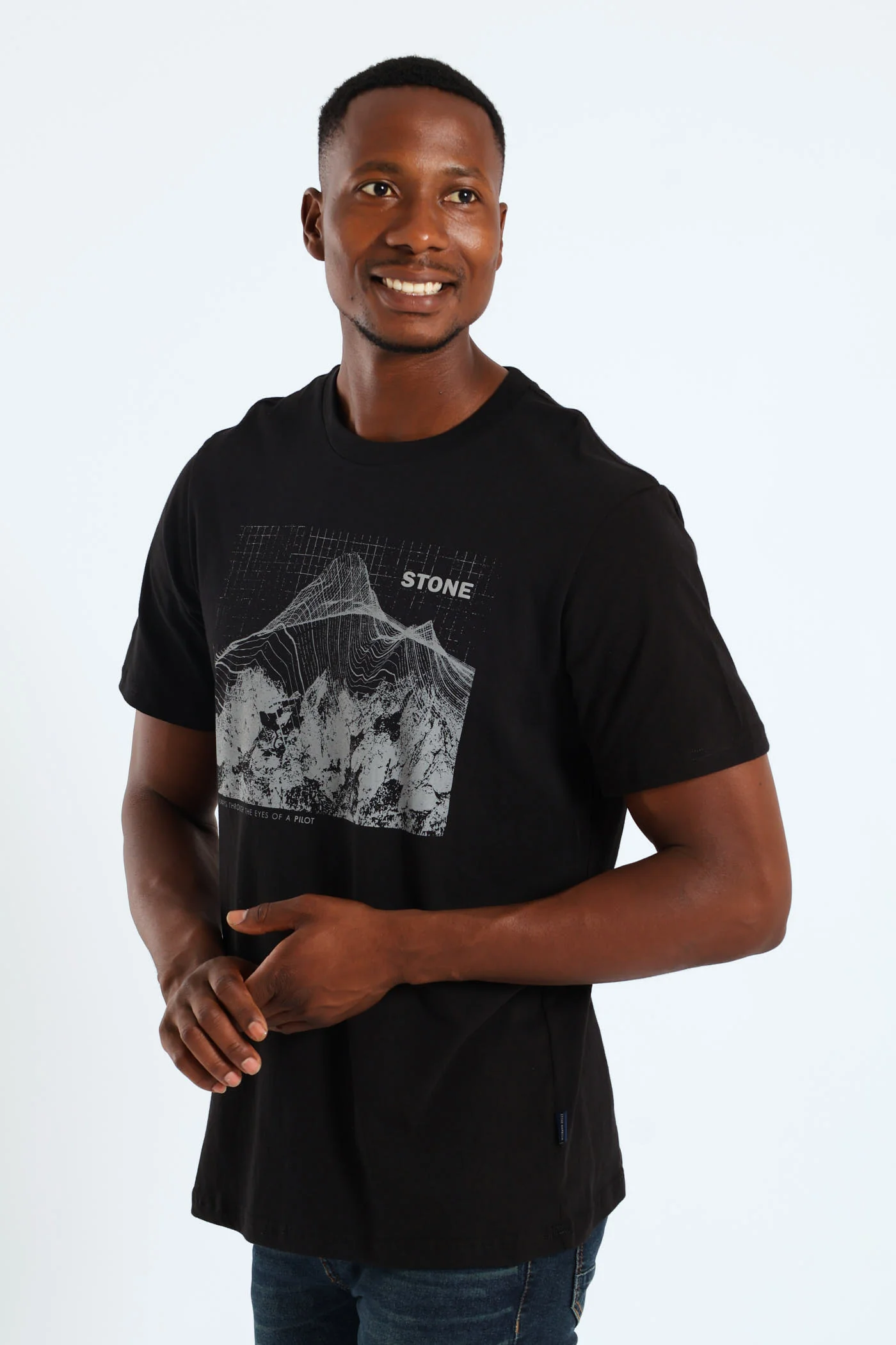 Mount Topographic Tee - Black - Image 3