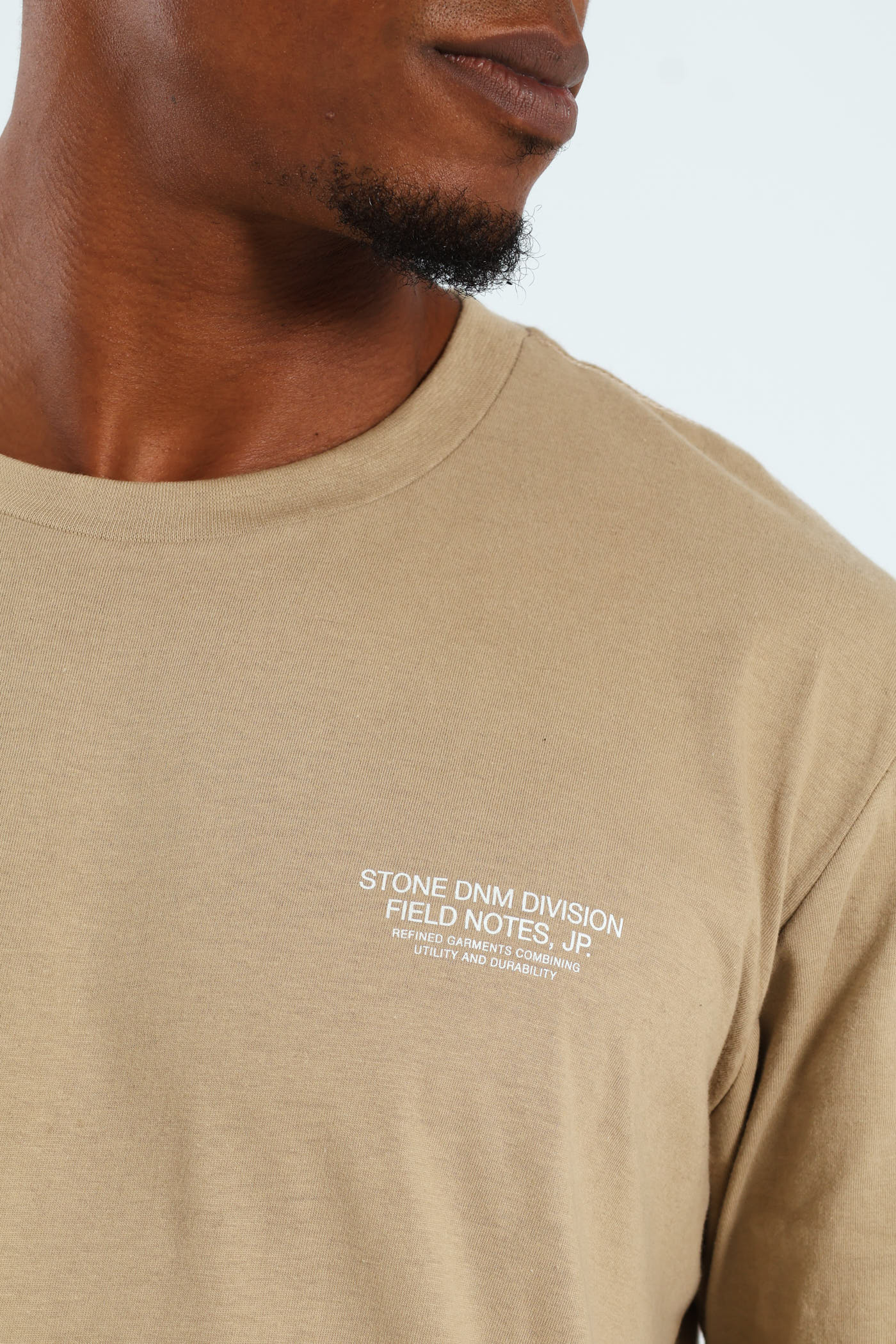 Mt Fuji Field Notes Front & Back Tee - Taupe - Image 3