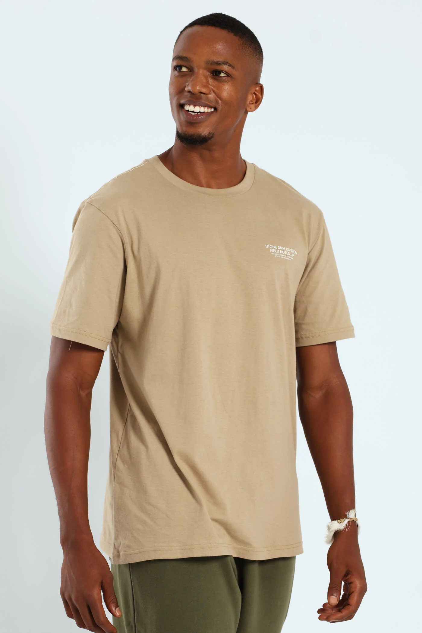 Mt Fuji Field Notes Front & Back Tee - Taupe - Image 4