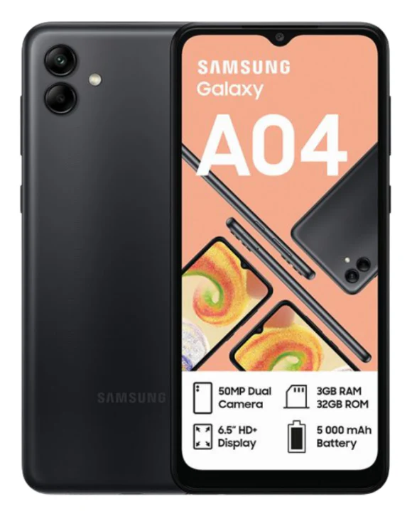 Galaxy A04 32GB Dual Sim Black Cellphone - Image 2