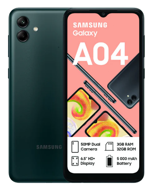 Galaxy A04 32GB Dual Sim Green Cellphone NL - Image 2