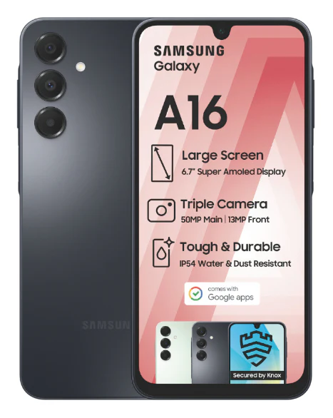 Galaxy A16 Black Cellphone - Image 2