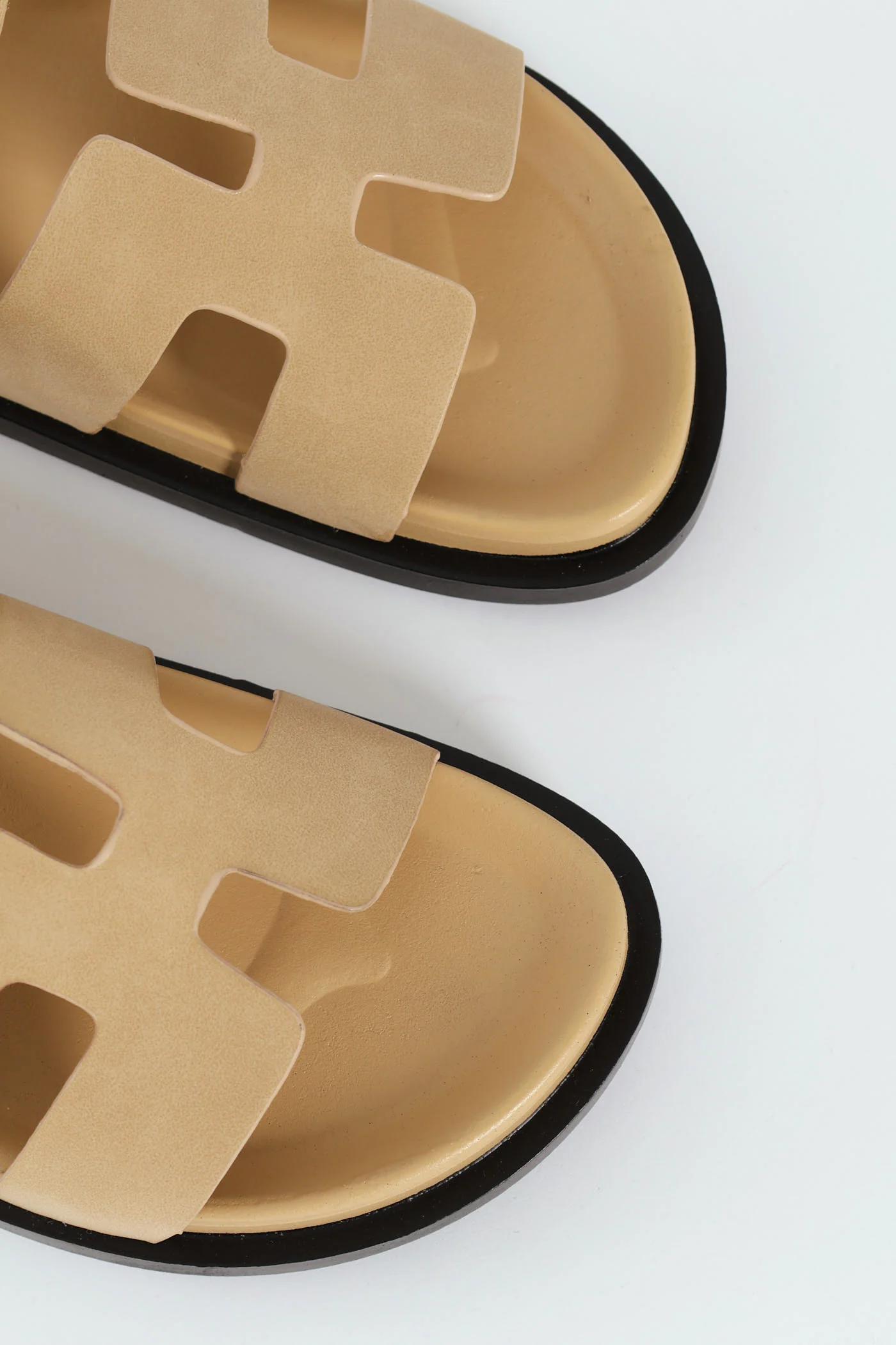 Mule Sandal With Strap - Natural - Image 2