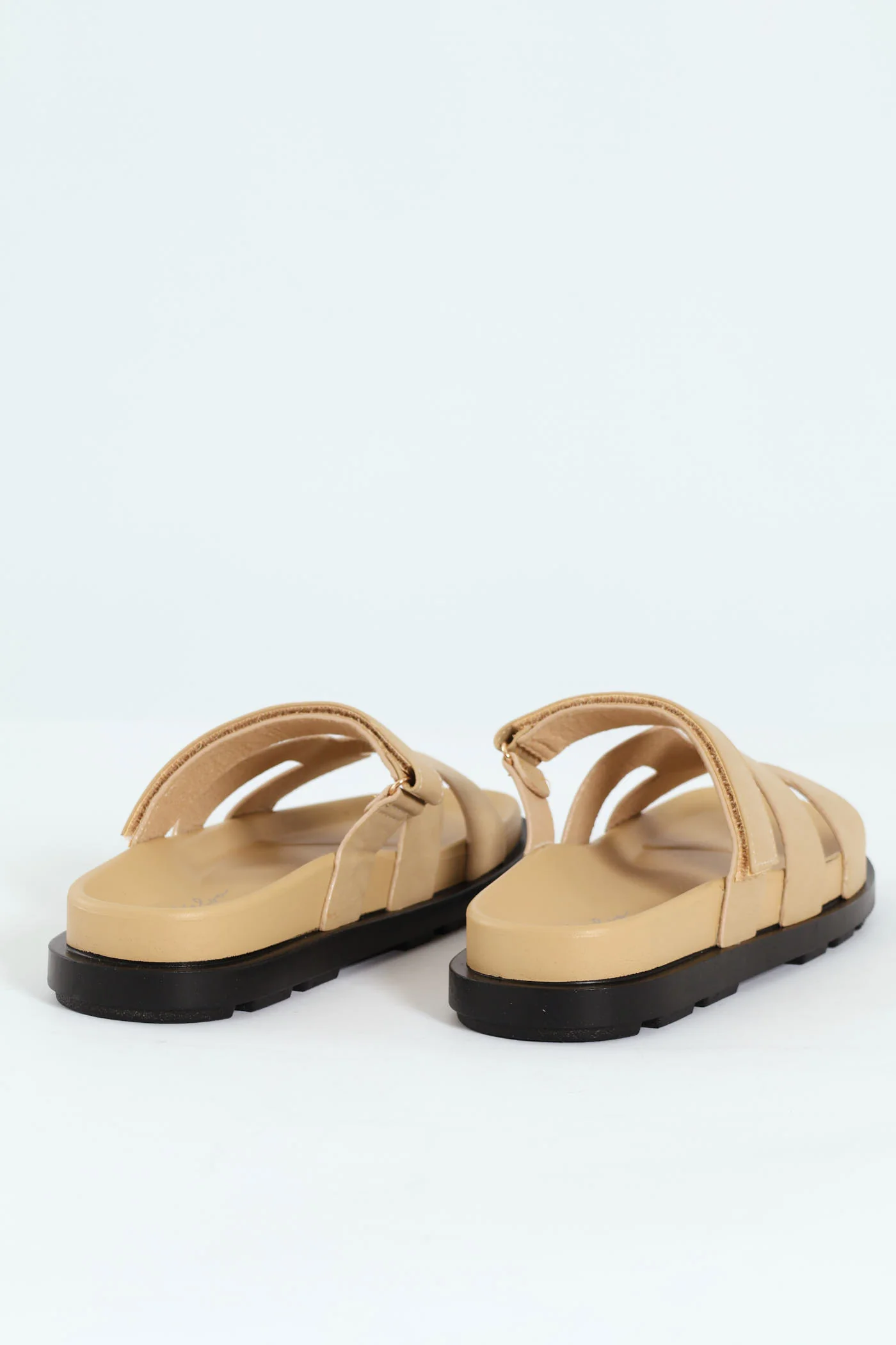 Mule Sandal With Strap - Natural - Image 4