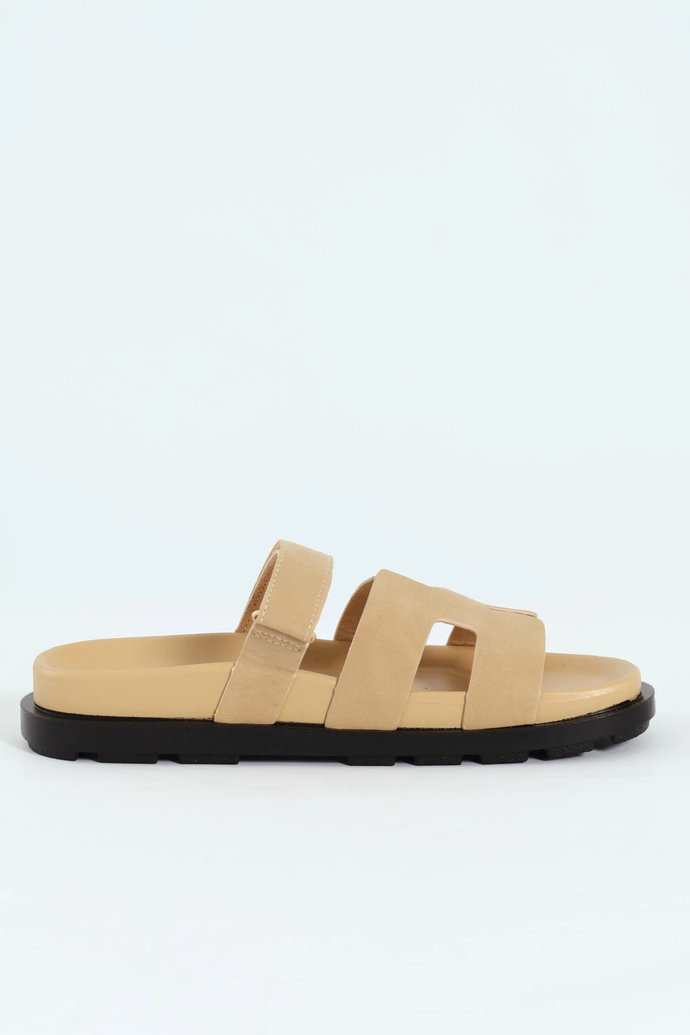 Mule Sandal With Strap - Natural - Image 5