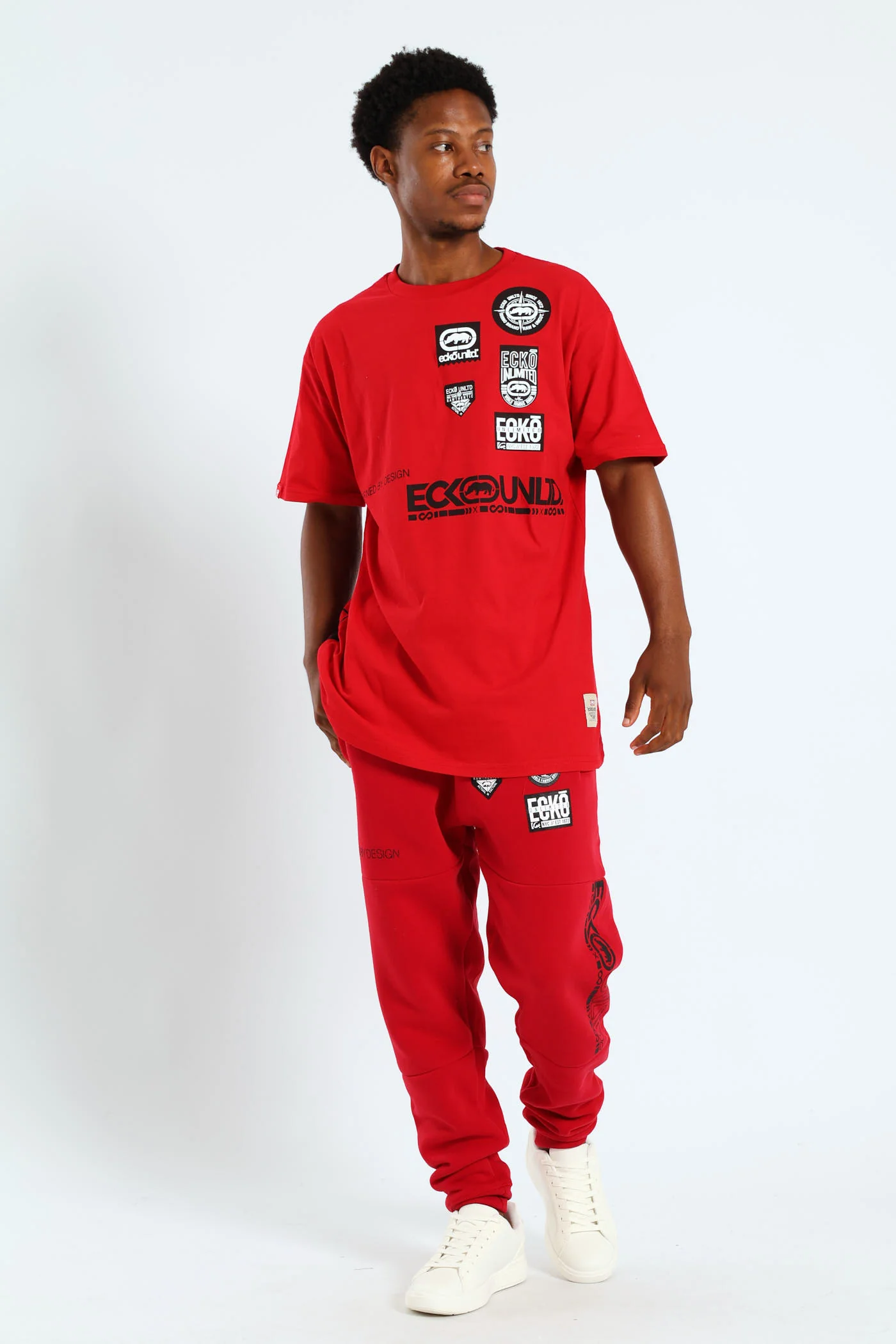 Multi Badge Jogger - Red - Image 2