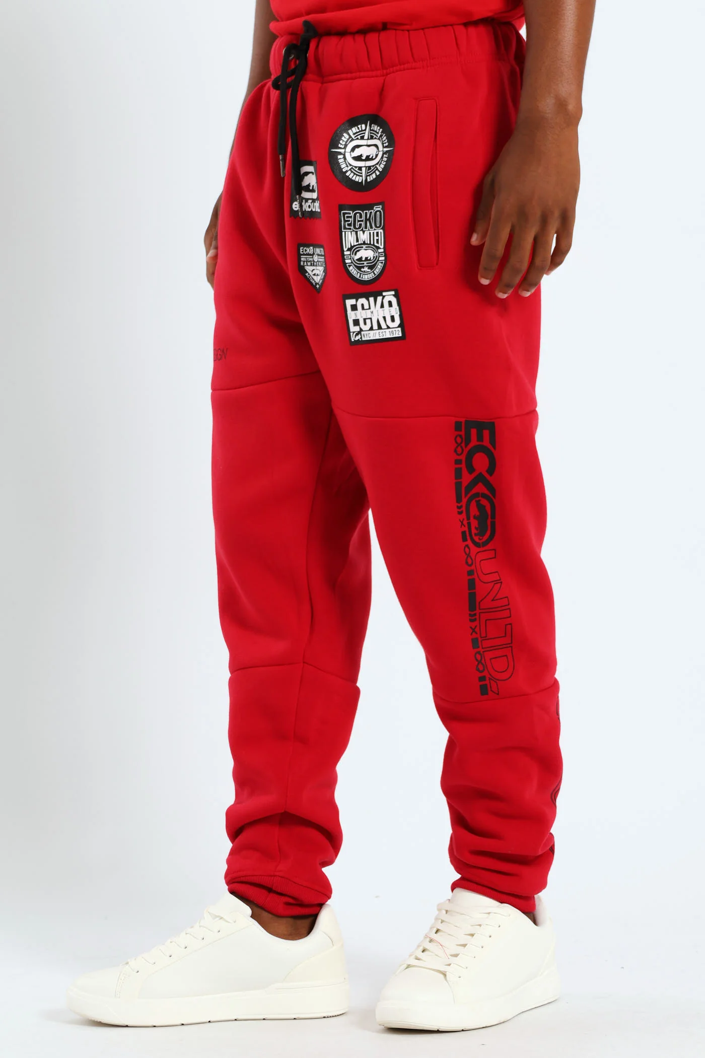 Multi Badge Jogger - Red - Image 3