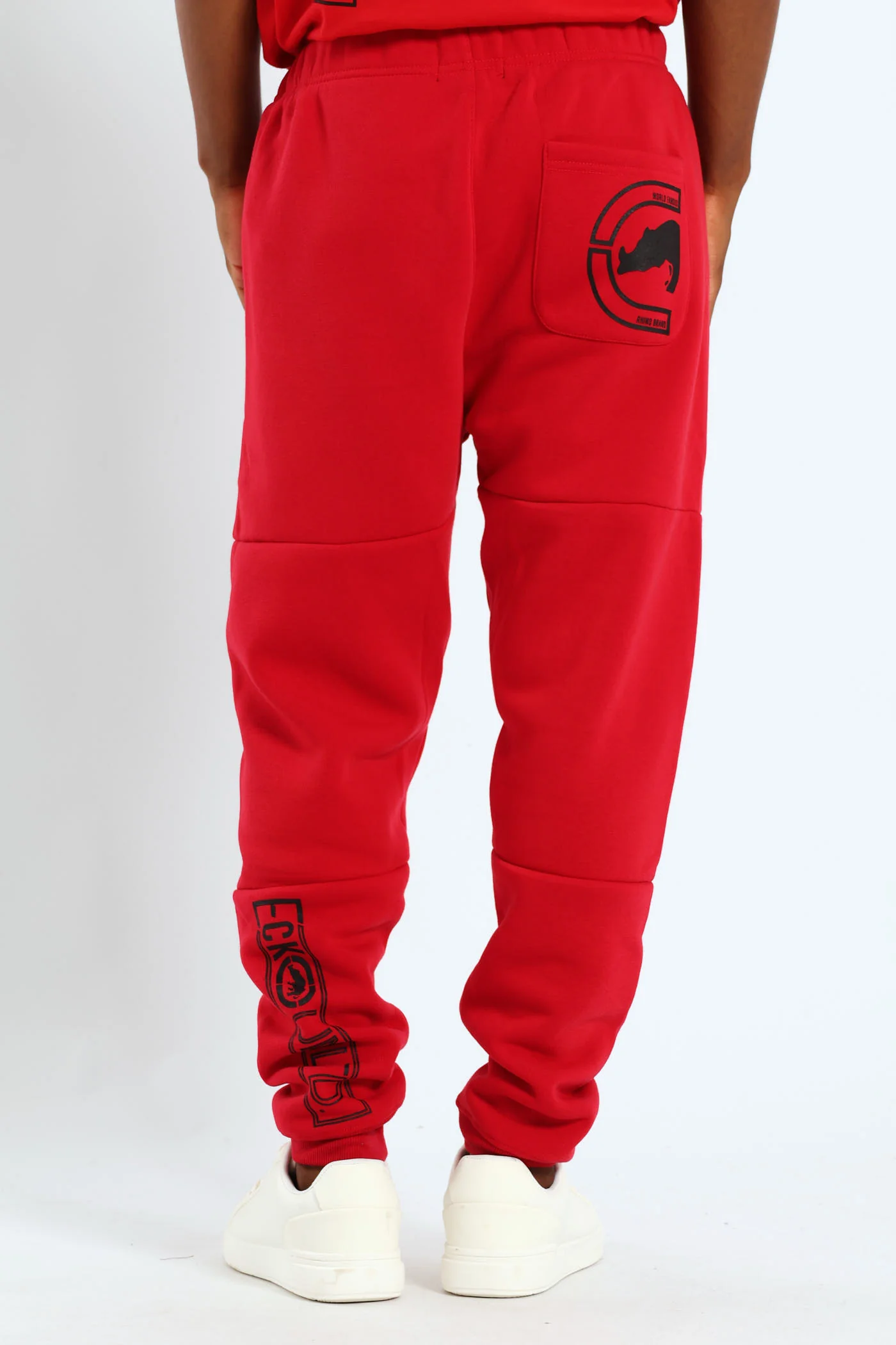Multi Badge Jogger - Red - Image 4