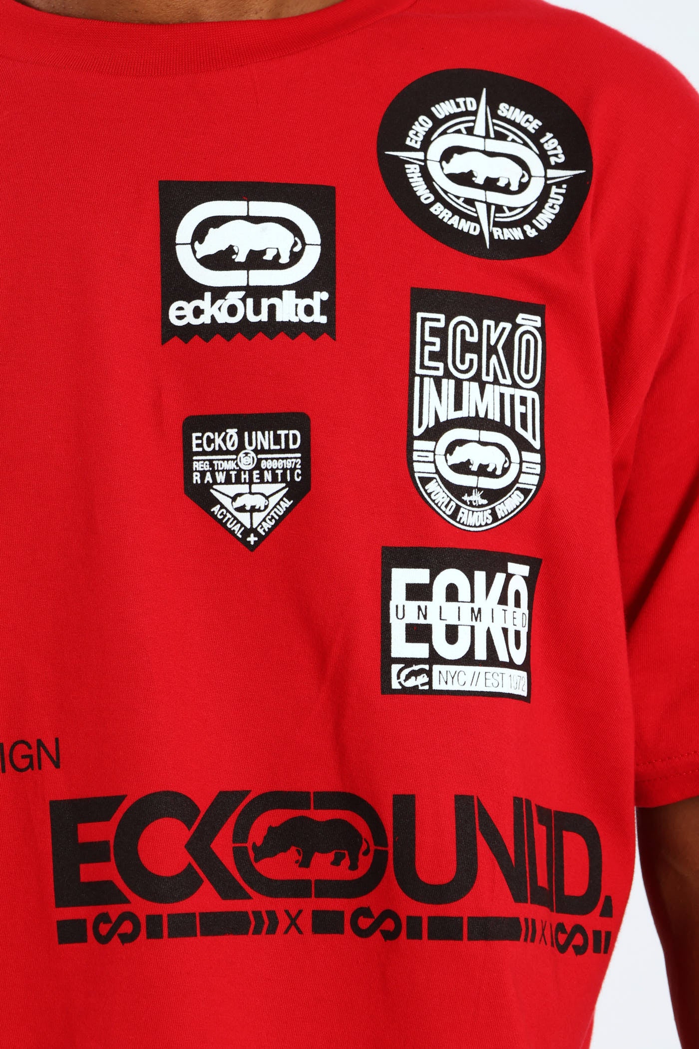 Multi Badge Tee - Red - Image 3