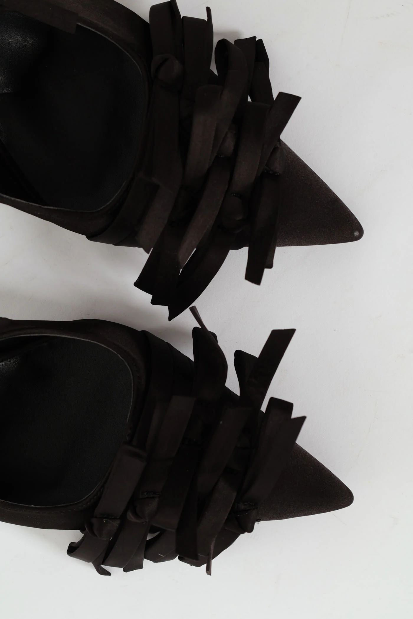 Multi Bow Slingback Stiletto Heel - Black - Image 2