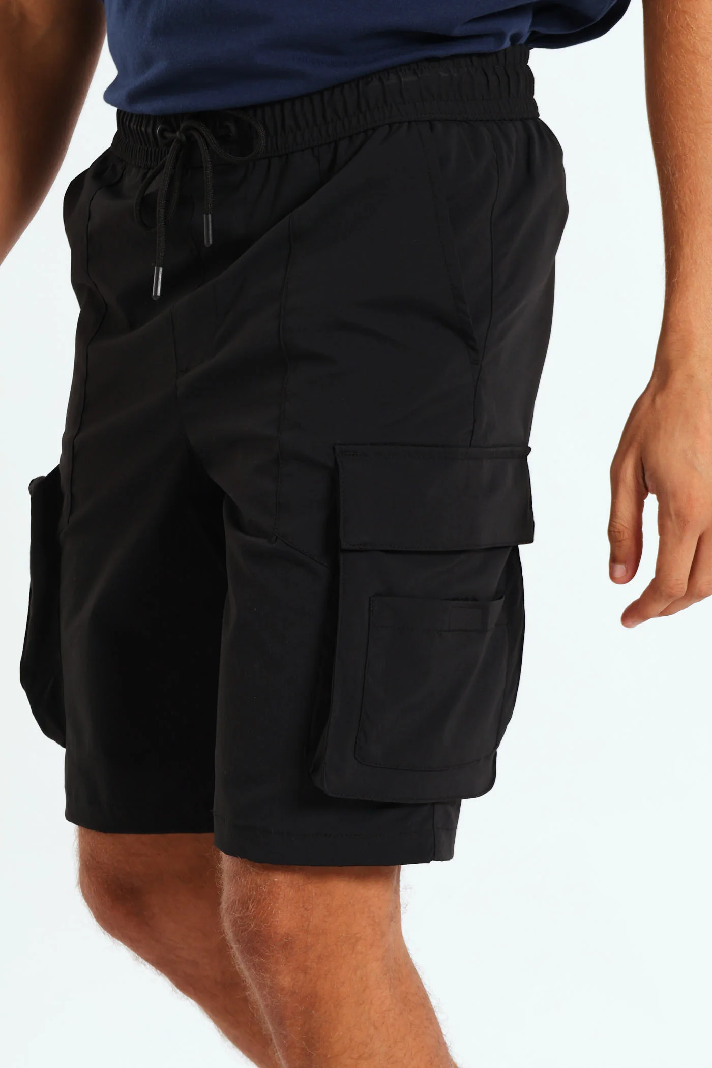 Multi Cargo Technical Shorts - Black - Image 2