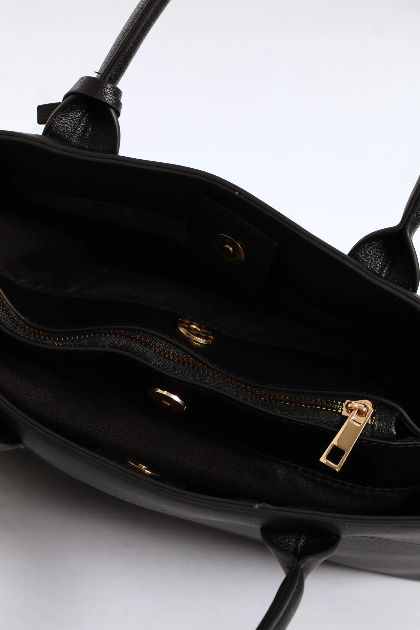 Multi Compartment Tote Bag - Black - Image 2