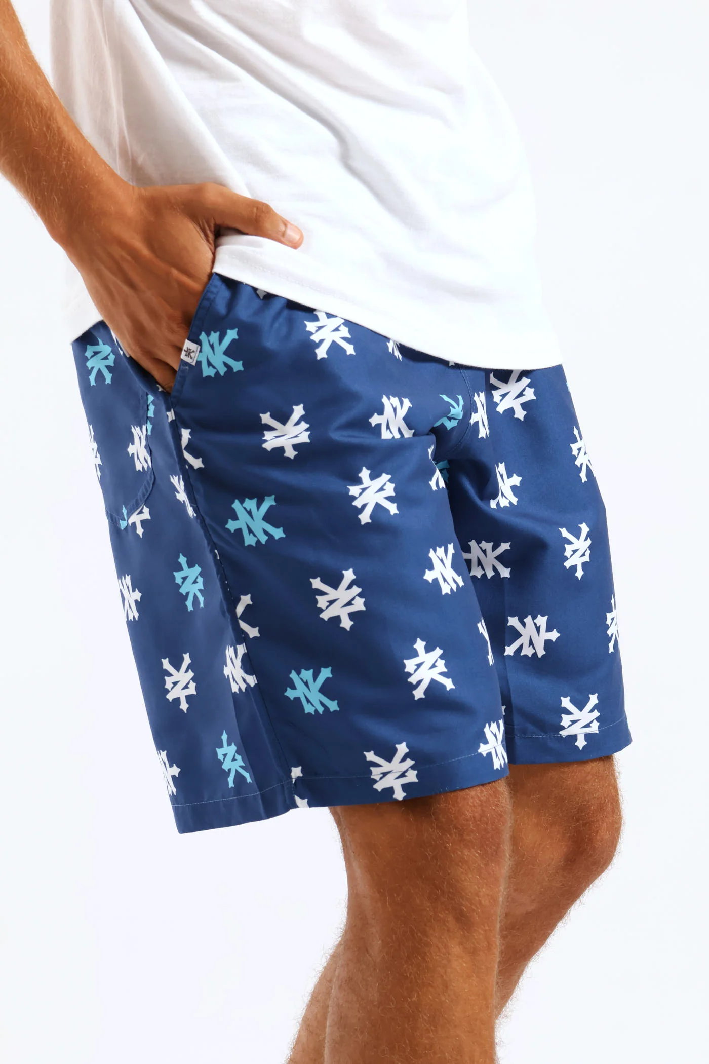 Multi Logo Swim Short - Navy - Image 2