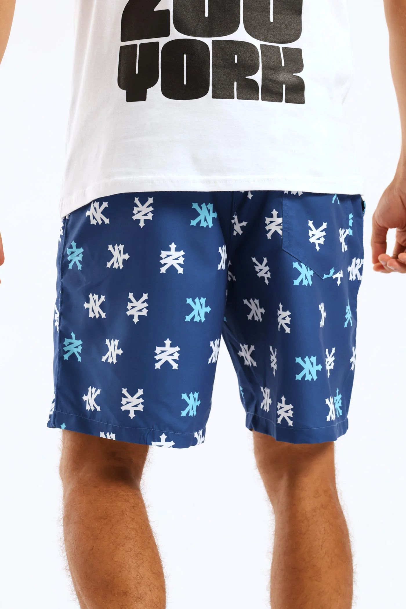 Multi Logo Swim Short - Navy - Image 4