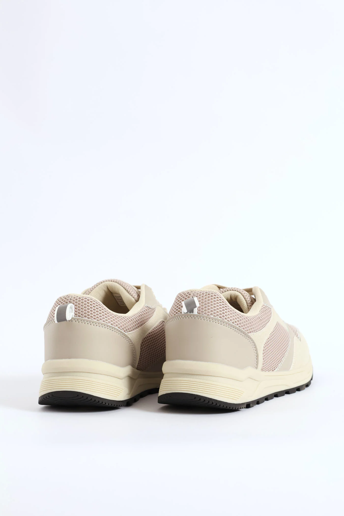 Multi Panelled Smart Casual Sneaker - Beige - Image 6