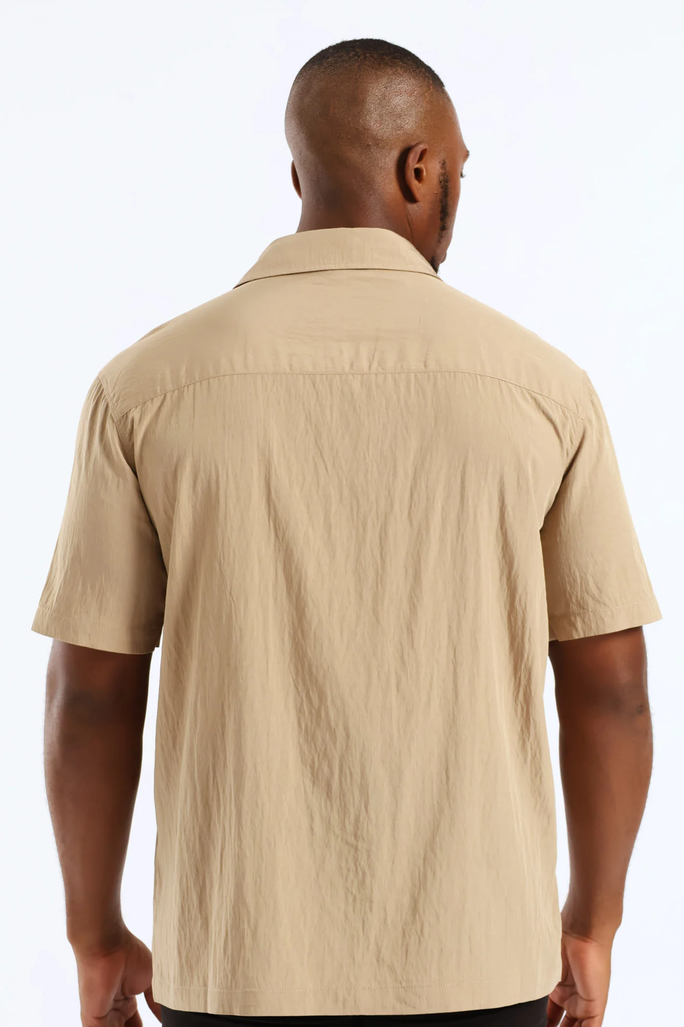Multi Pocket Boxy Shirt - Taupe - Image 5