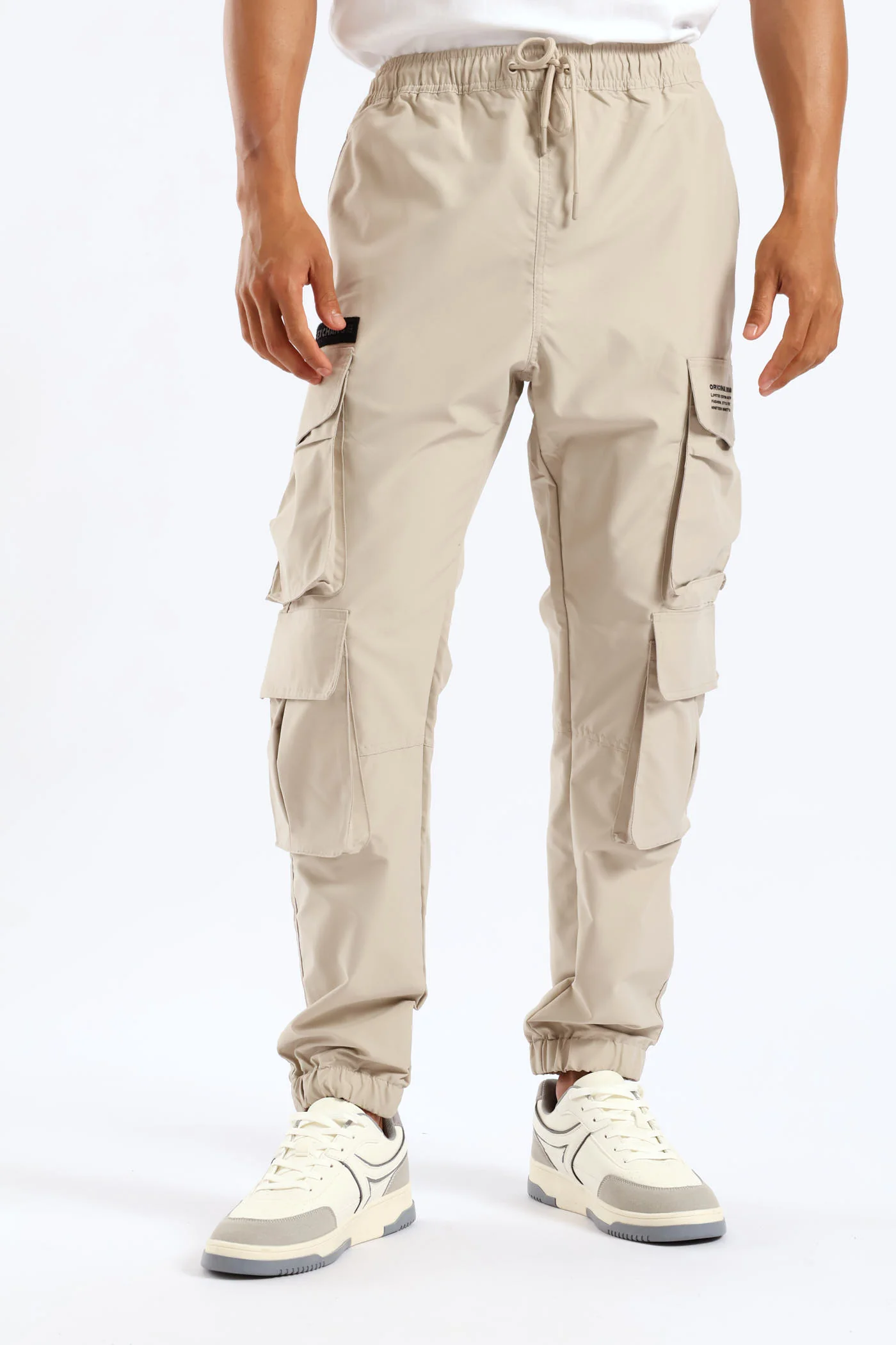 Multi Pocket Cargo Pant - Stone - Image 3