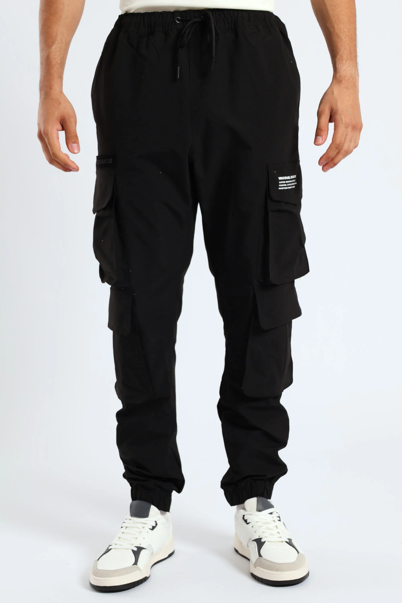 Multi Pocket Cargo Pants - Black - Image 3