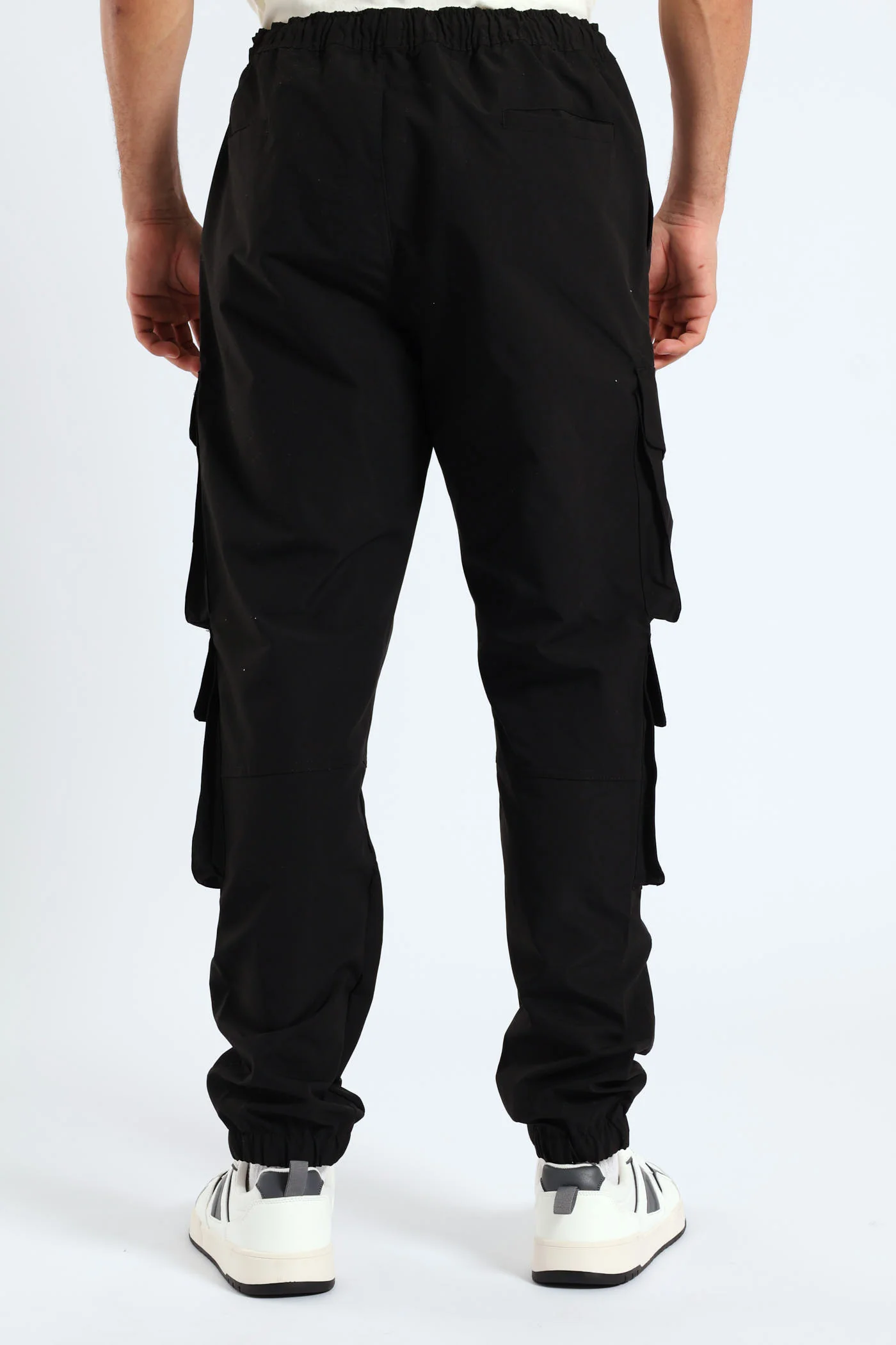 Multi Pocket Cargo Pants - Black - Image 4