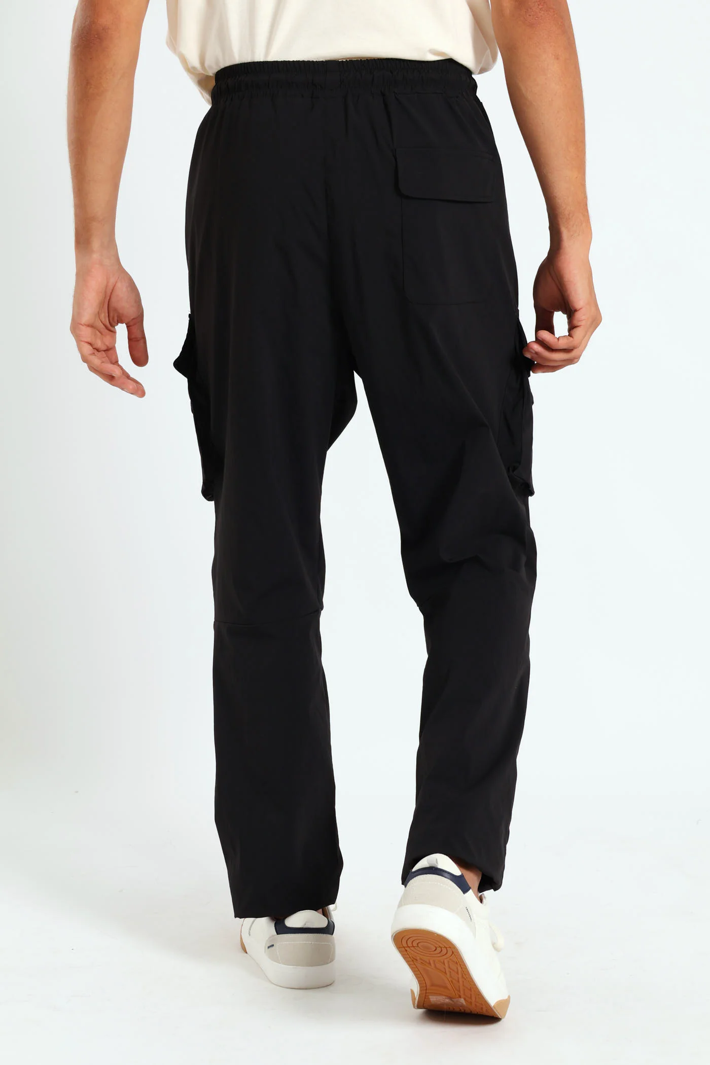 Multi Pocket Technical Cargo Pants - Black - Image 2