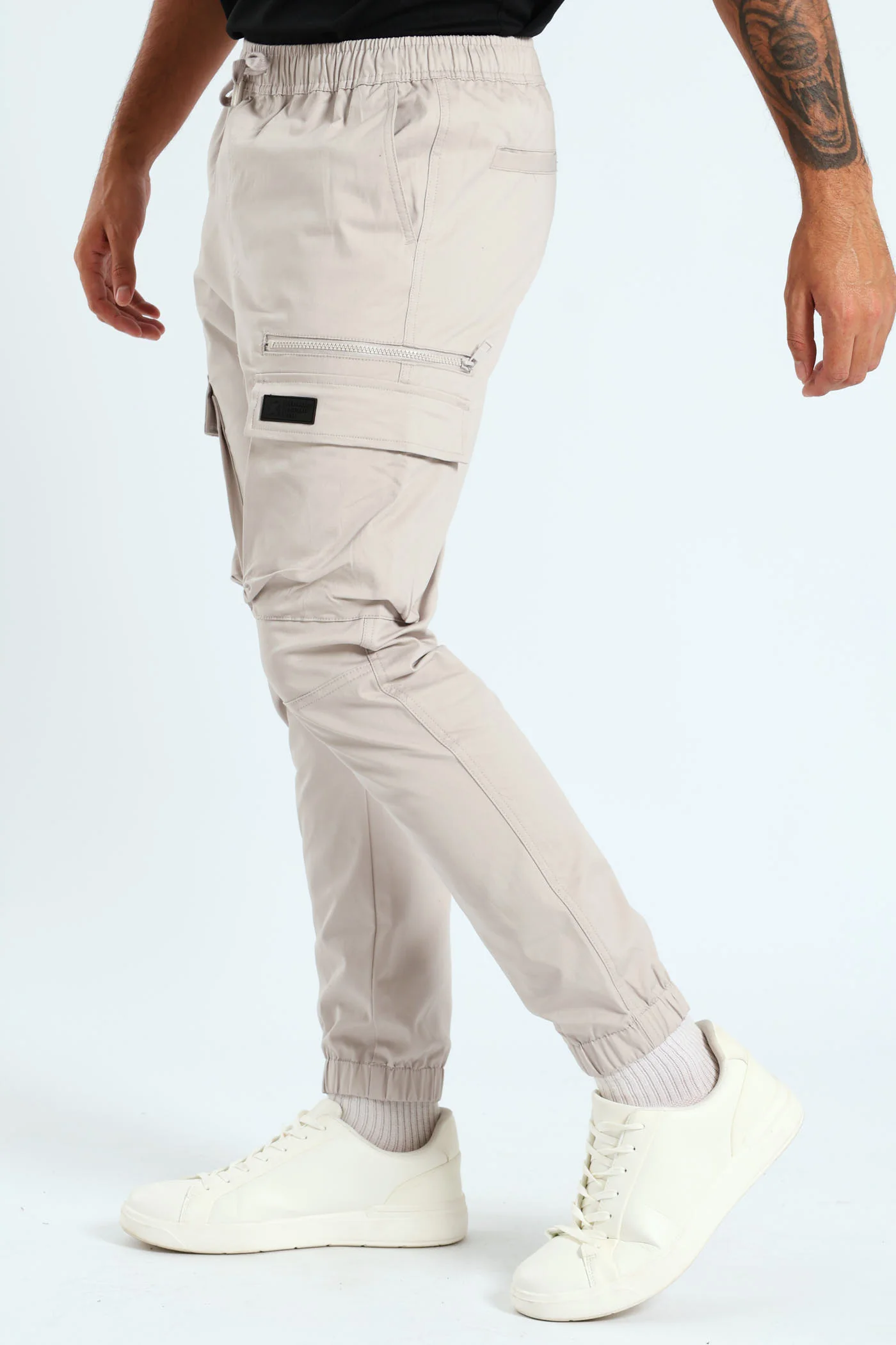 Multi Pocket Trouser - Light Grey - Image 2