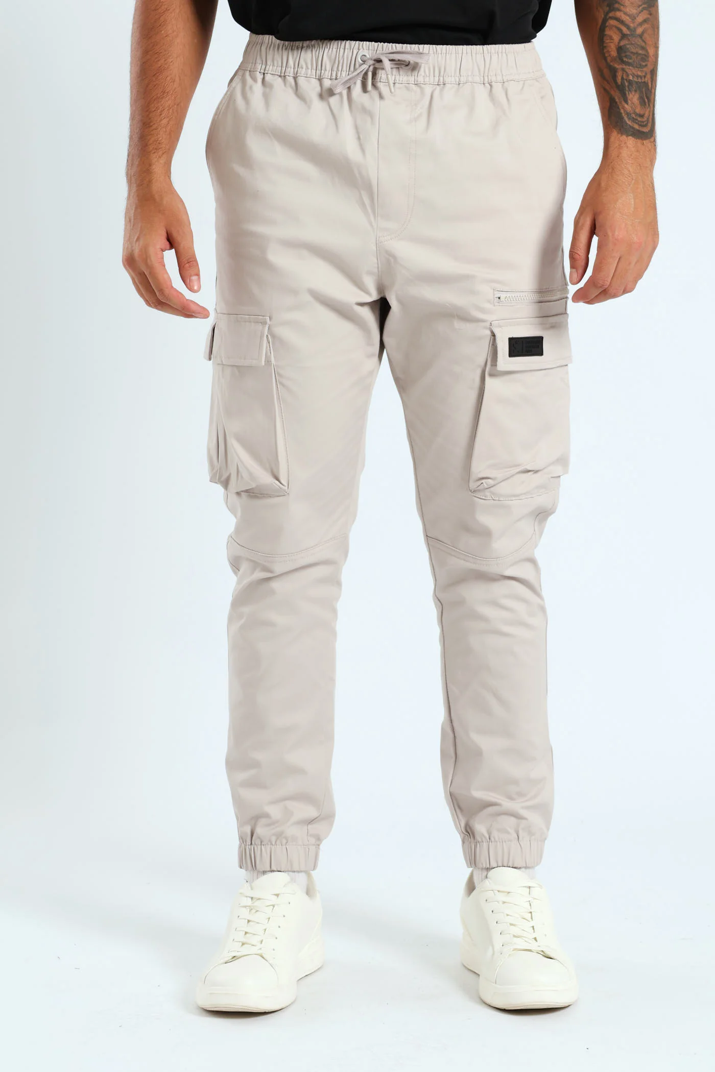 Multi Pocket Trouser - Light Grey - Image 3