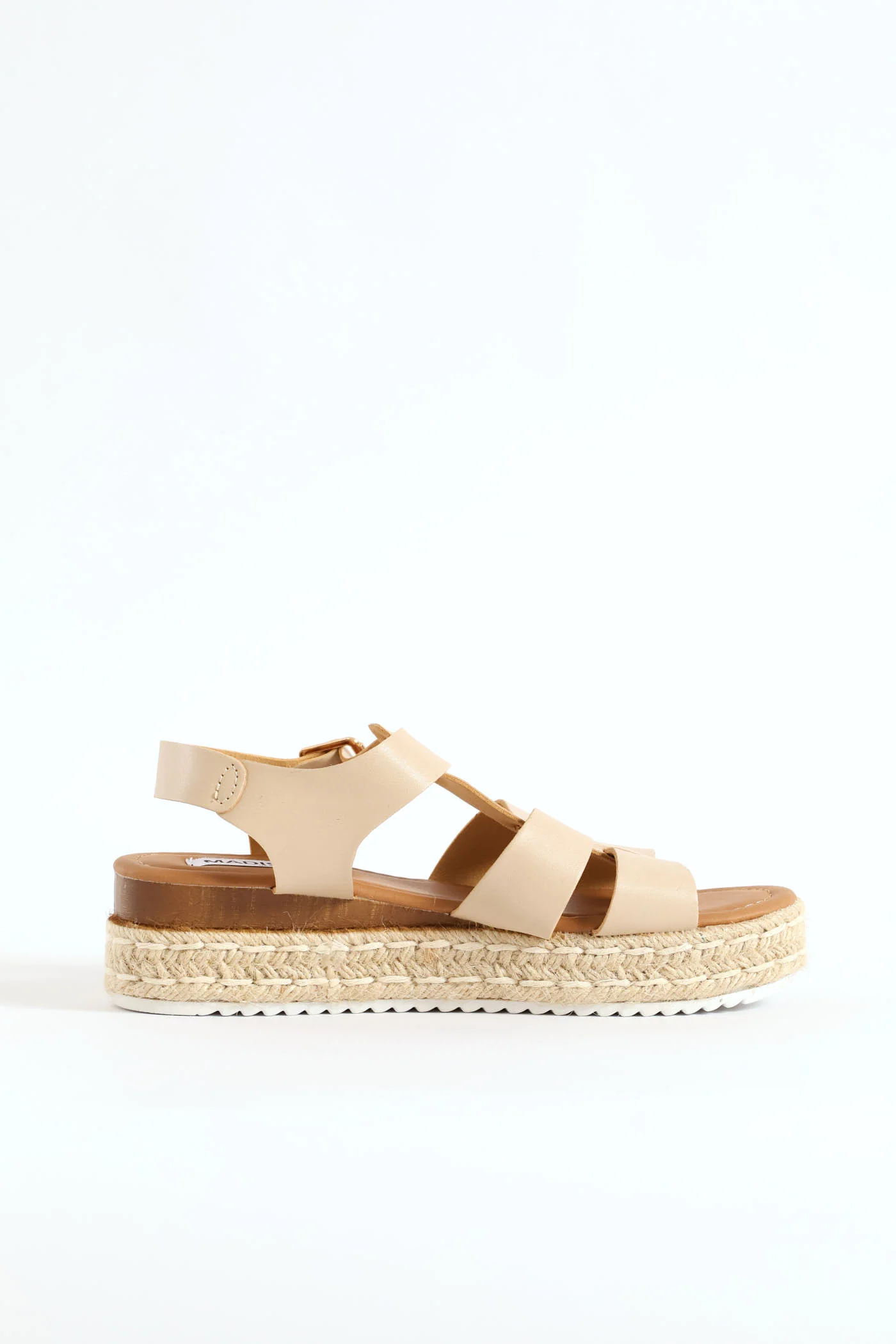 Multi Strap Espadrille Sandal - Nude - Image 2