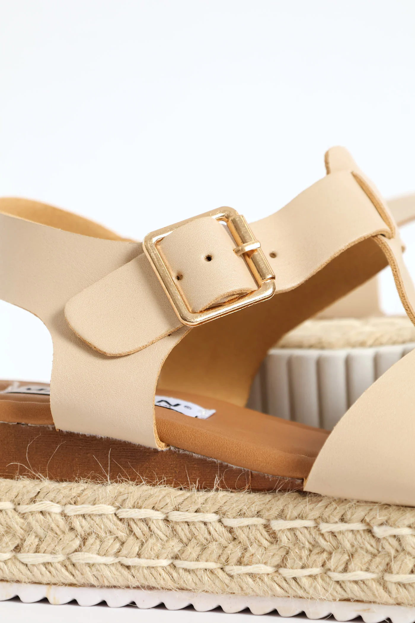 Multi Strap Espadrille Sandal - Nude - Image 6