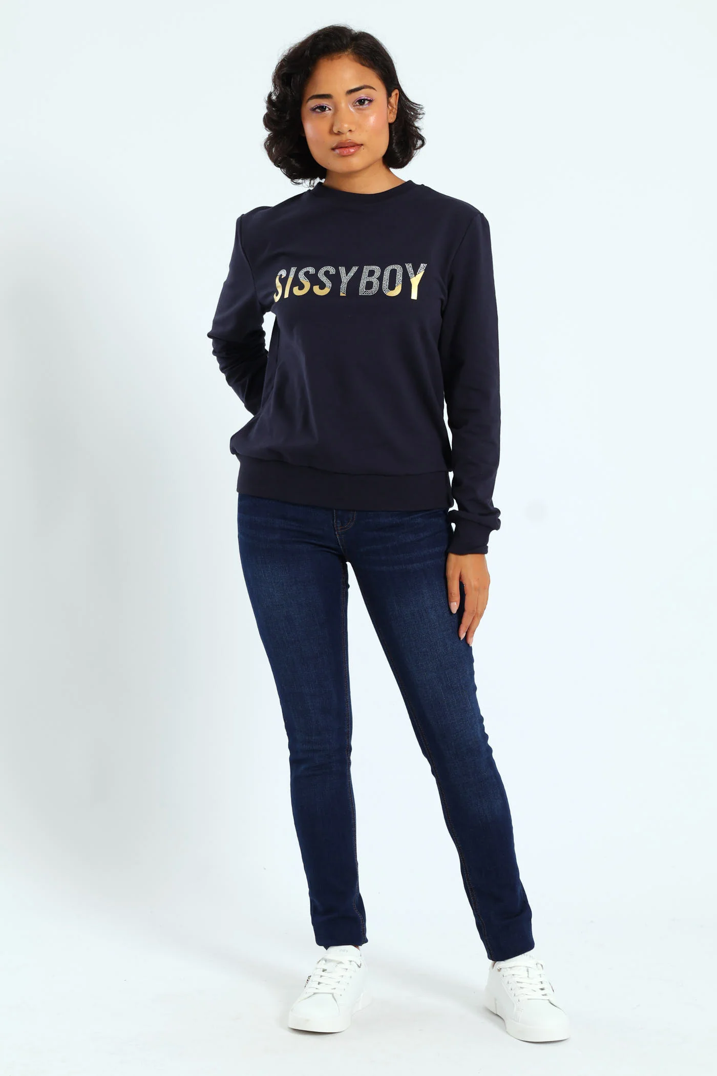 Multi-Technique Logo Sweat Top - Navy - Image 2